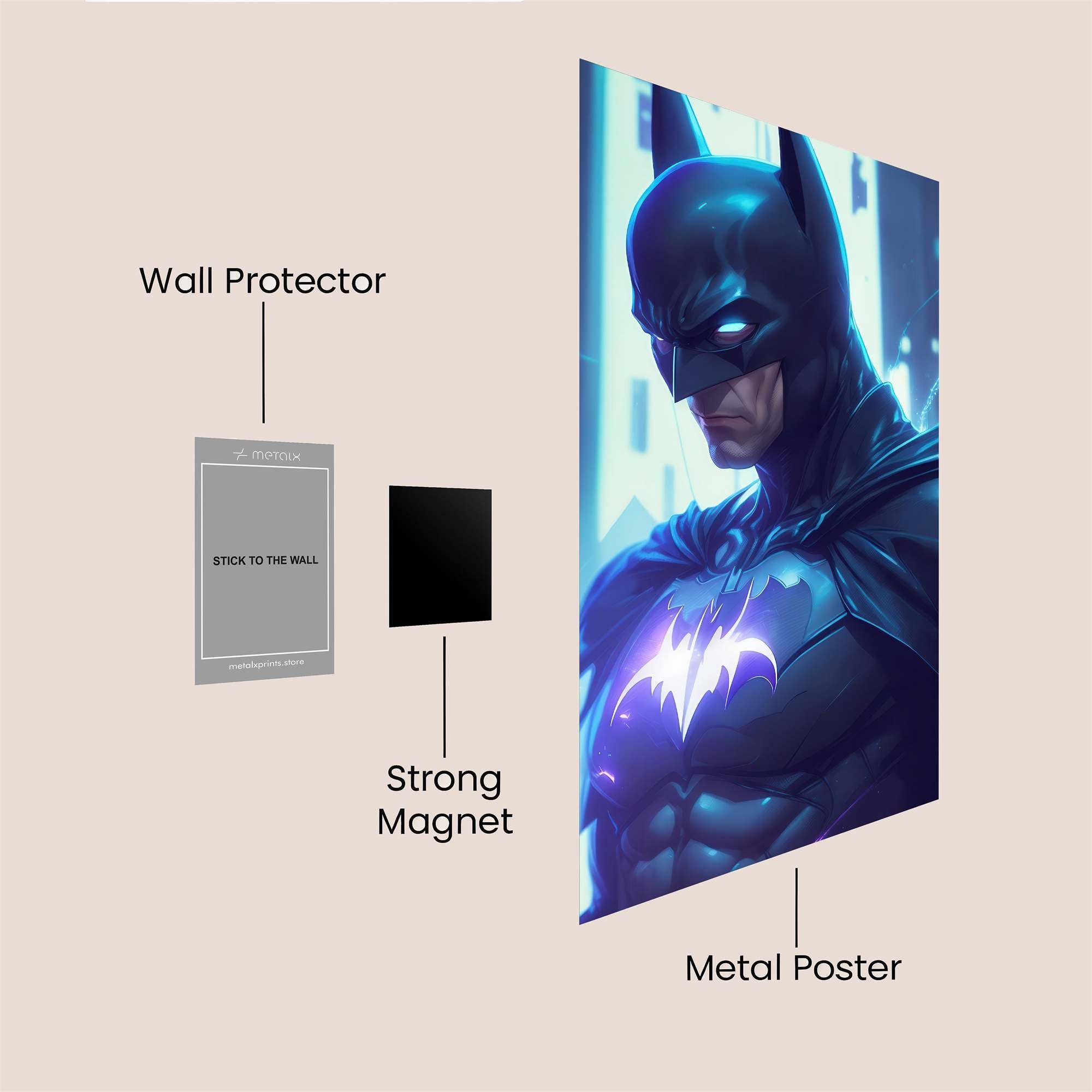 Batman Resolute Safe Wall Magnetic / M