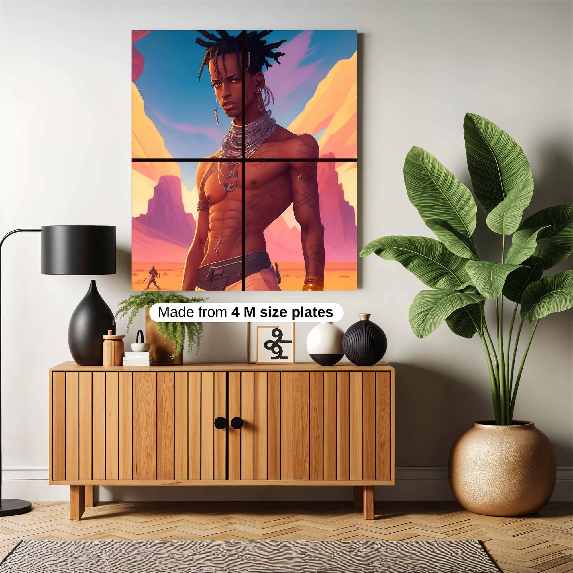 Desert Warrior Safe Wall Magnetic / M