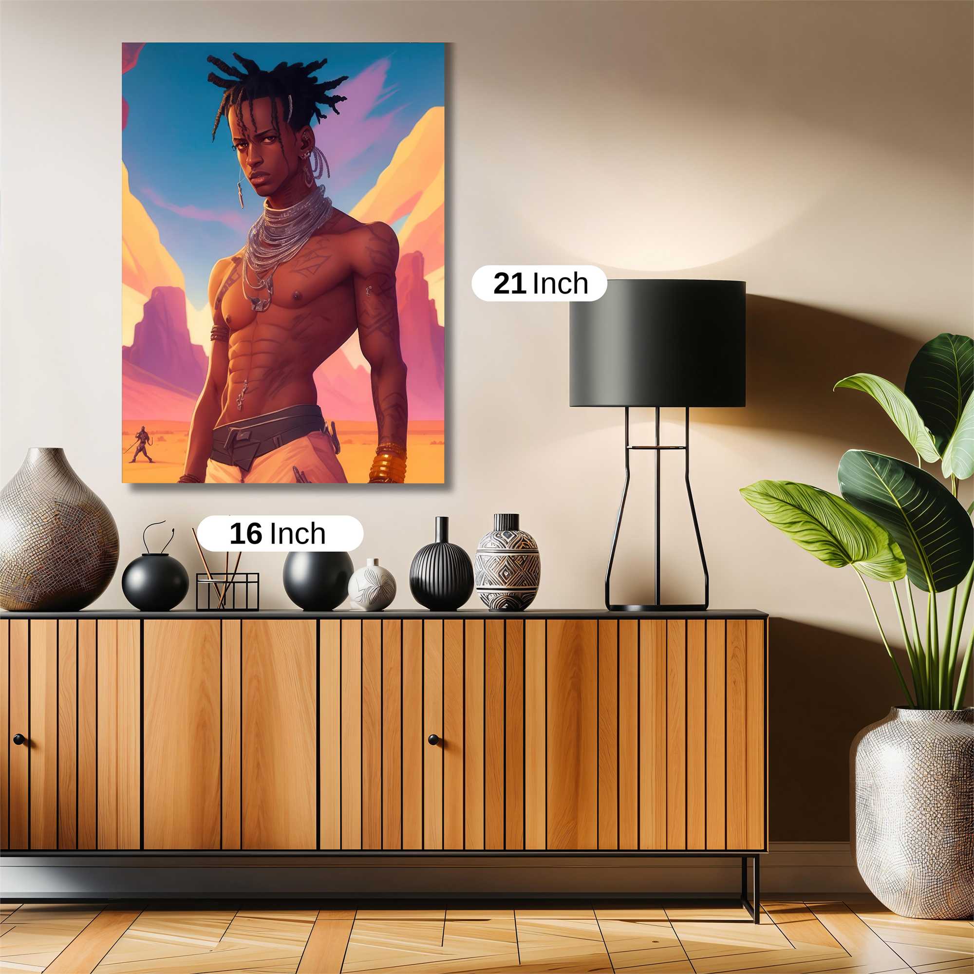 Desert Warrior Safe Wall Magnetic / M