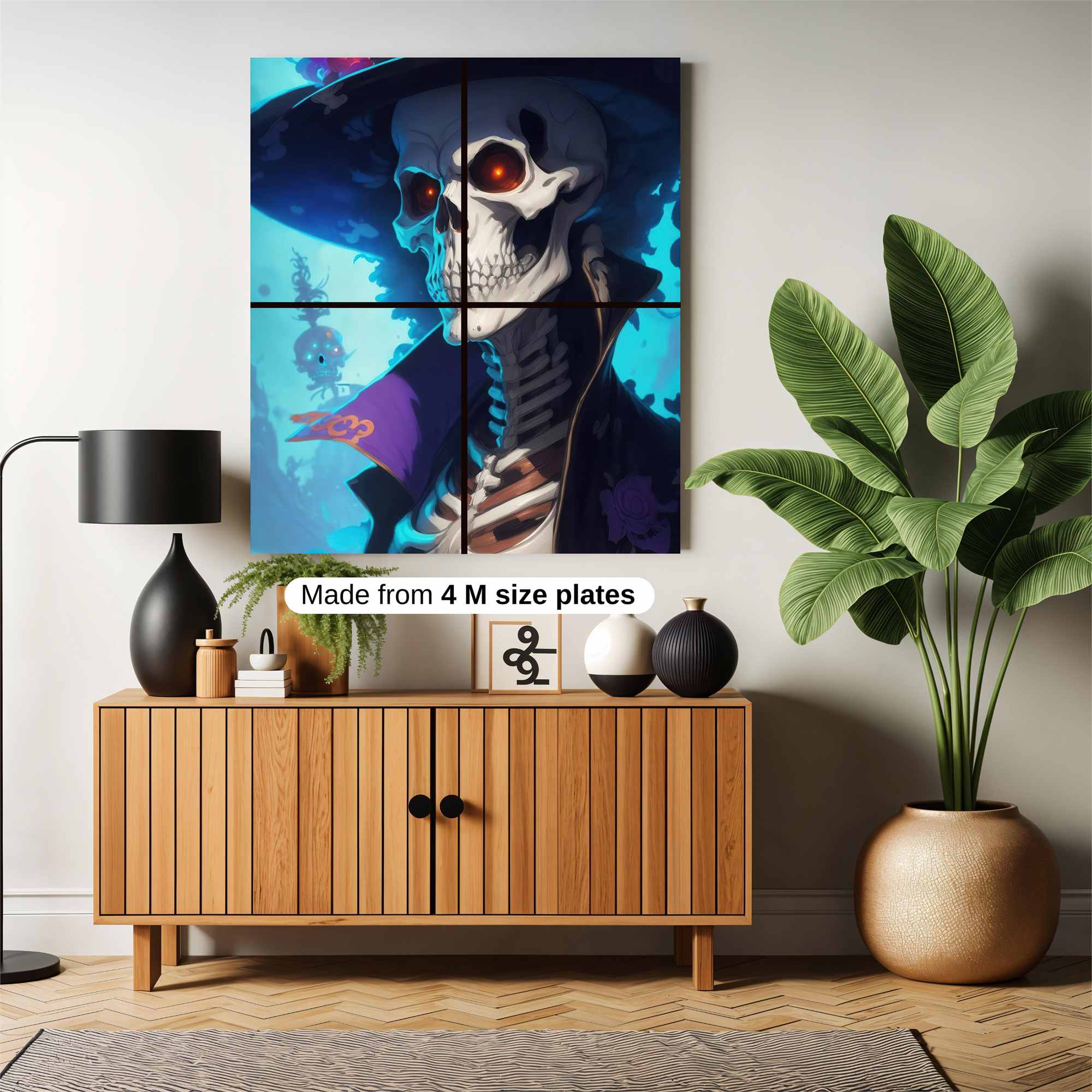 Skeleton Whimsy Safe Wall Magnetic / M