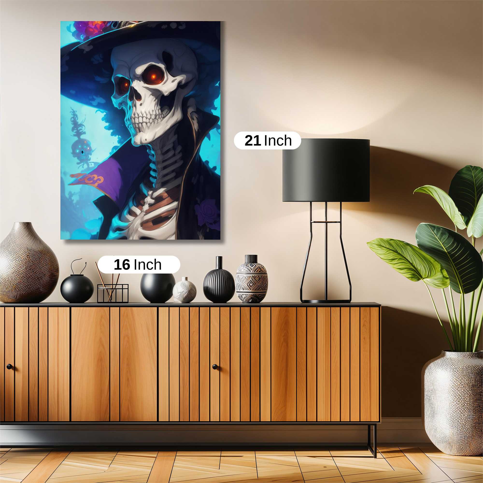 Skeleton Whimsy Safe Wall Magnetic / M