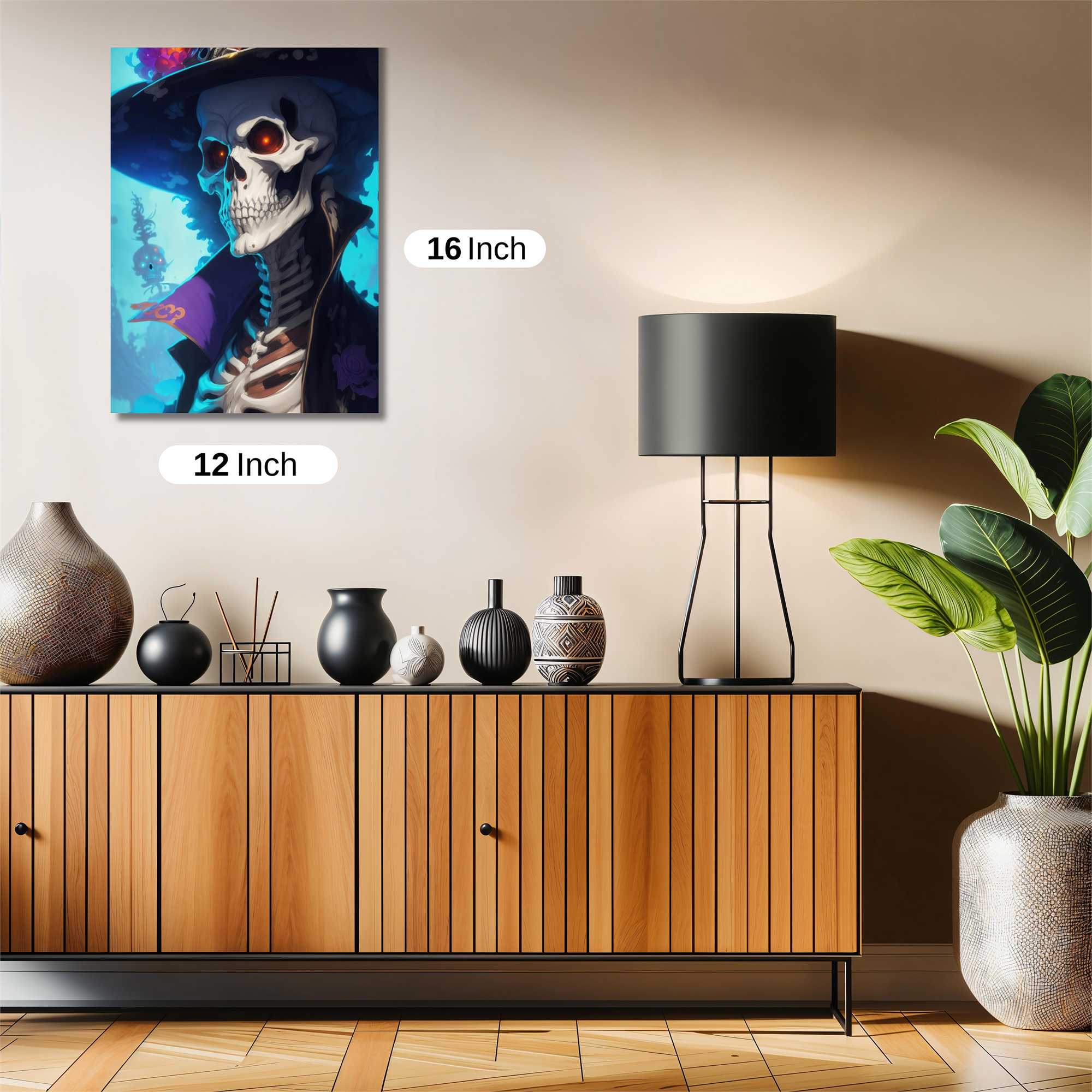 Skeleton Whimsy Safe Wall Magnetic / M