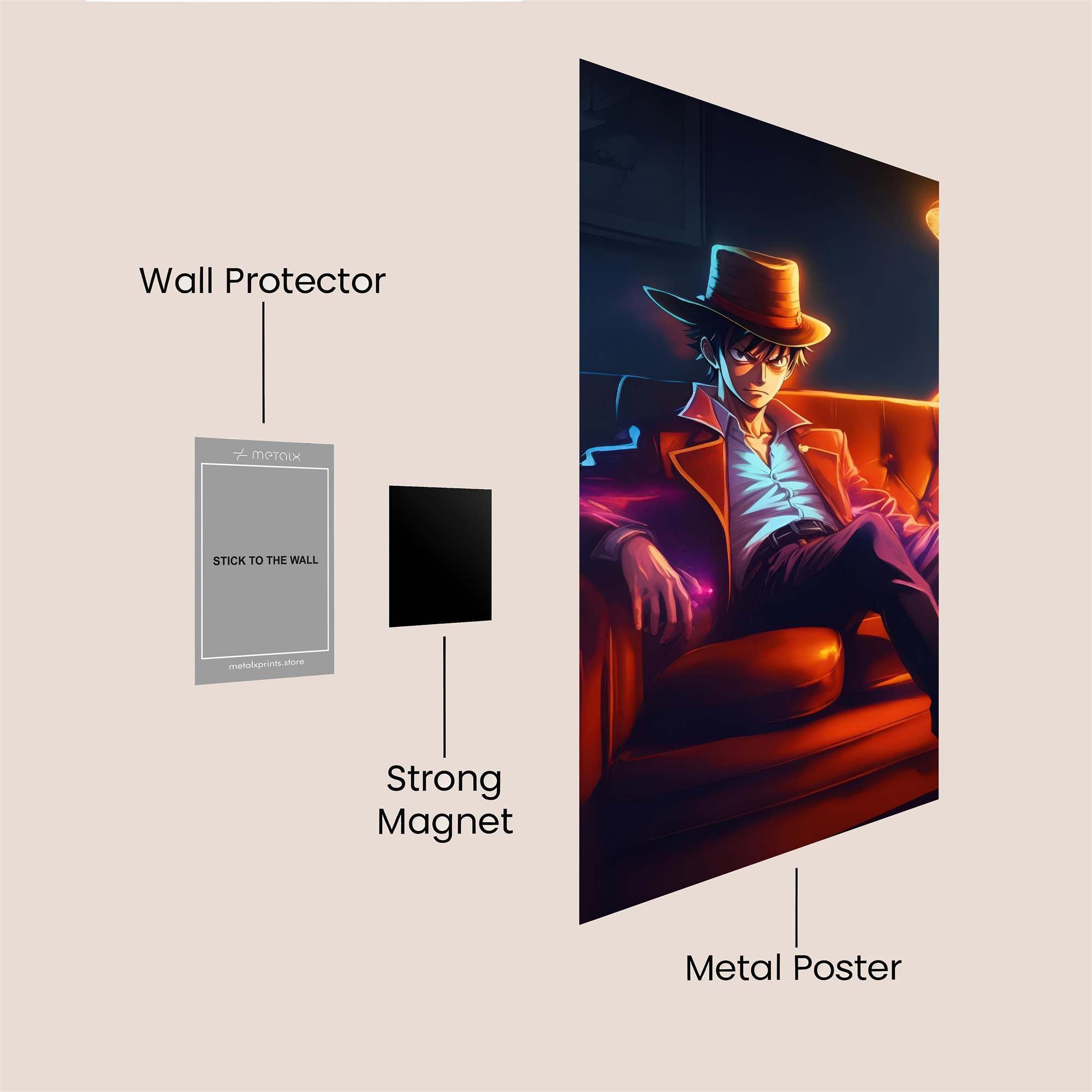Luffy Enigmatic Safe Wall Magnetic / M