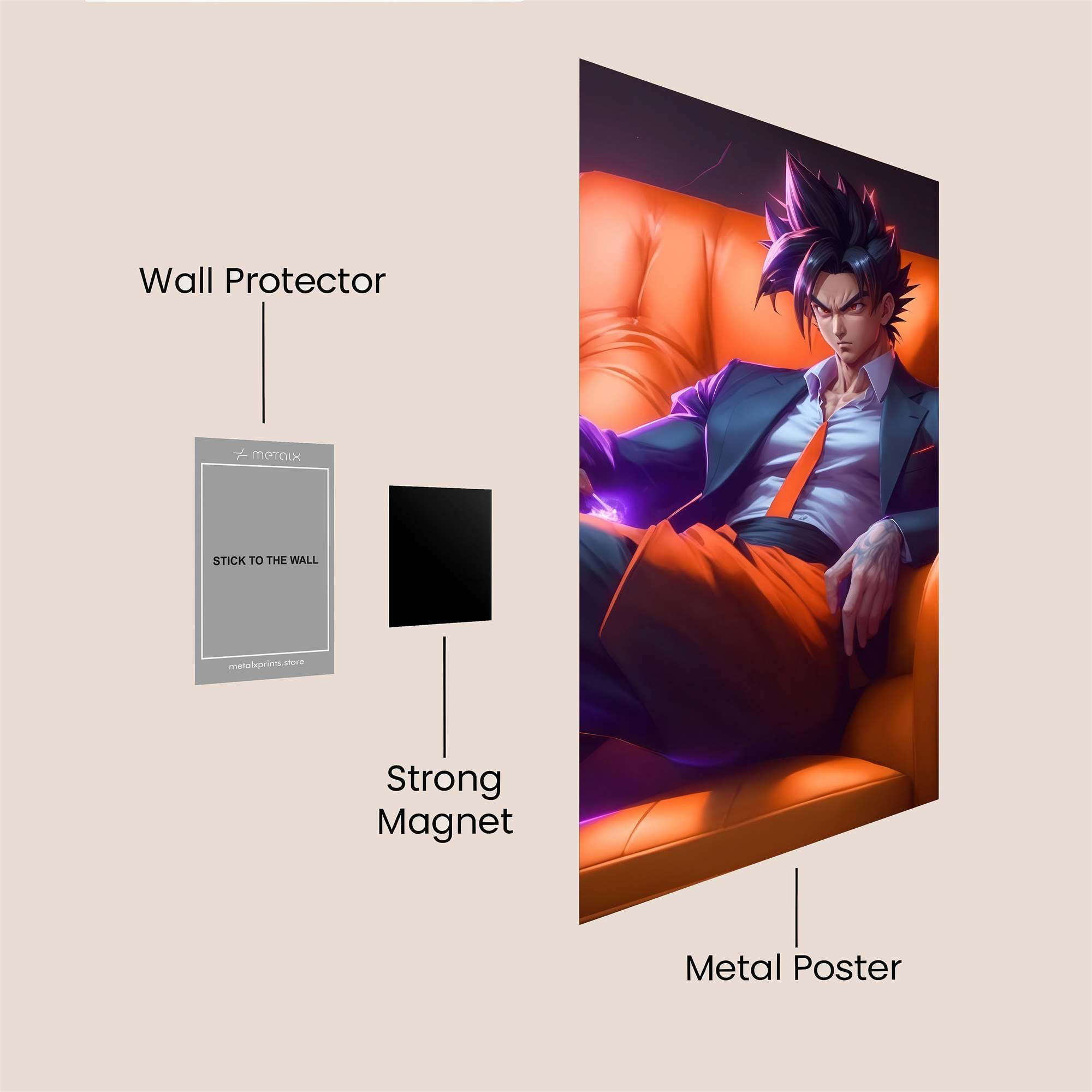 Goku Suave Safe Wall Magnetic / M