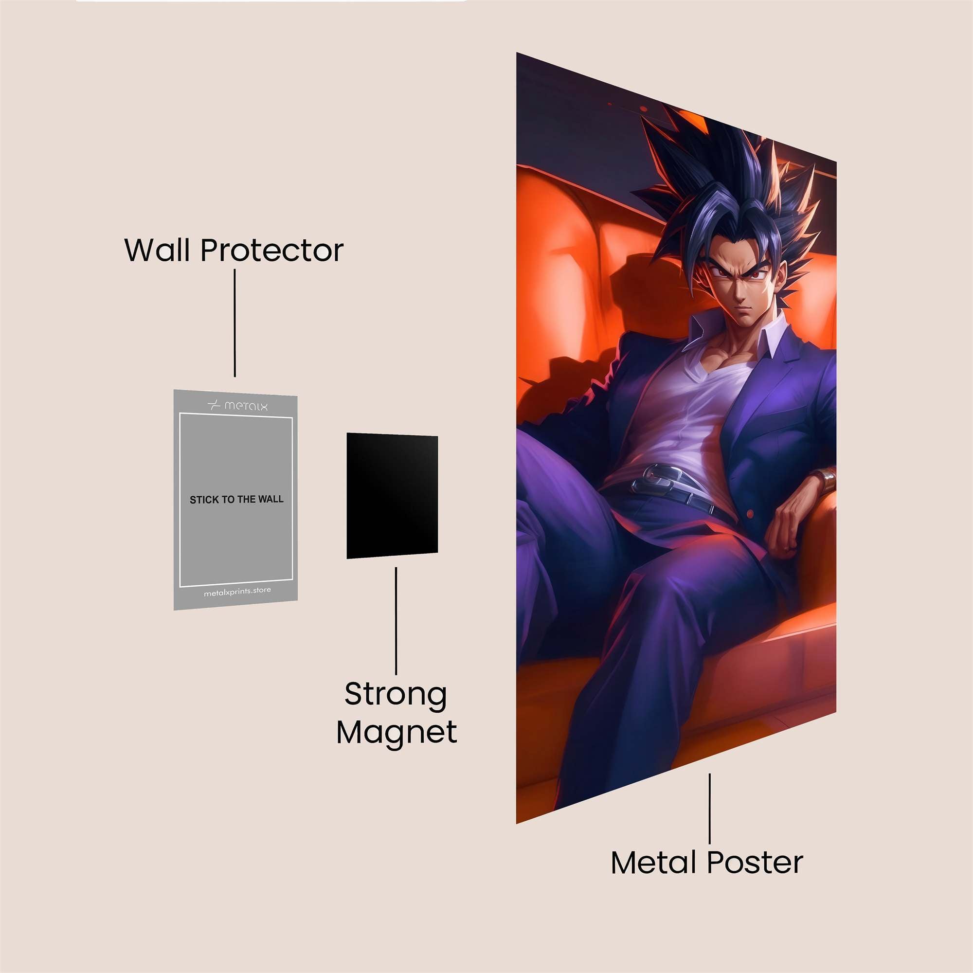 Goku Swagger Safe Wall Magnetic / M