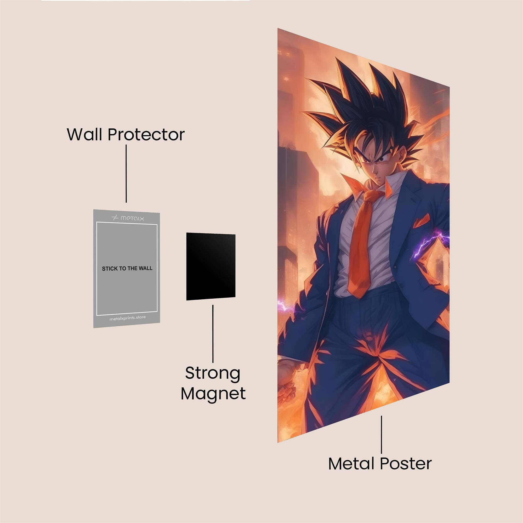 Goku Dynamic Safe Wall Magnetic / M