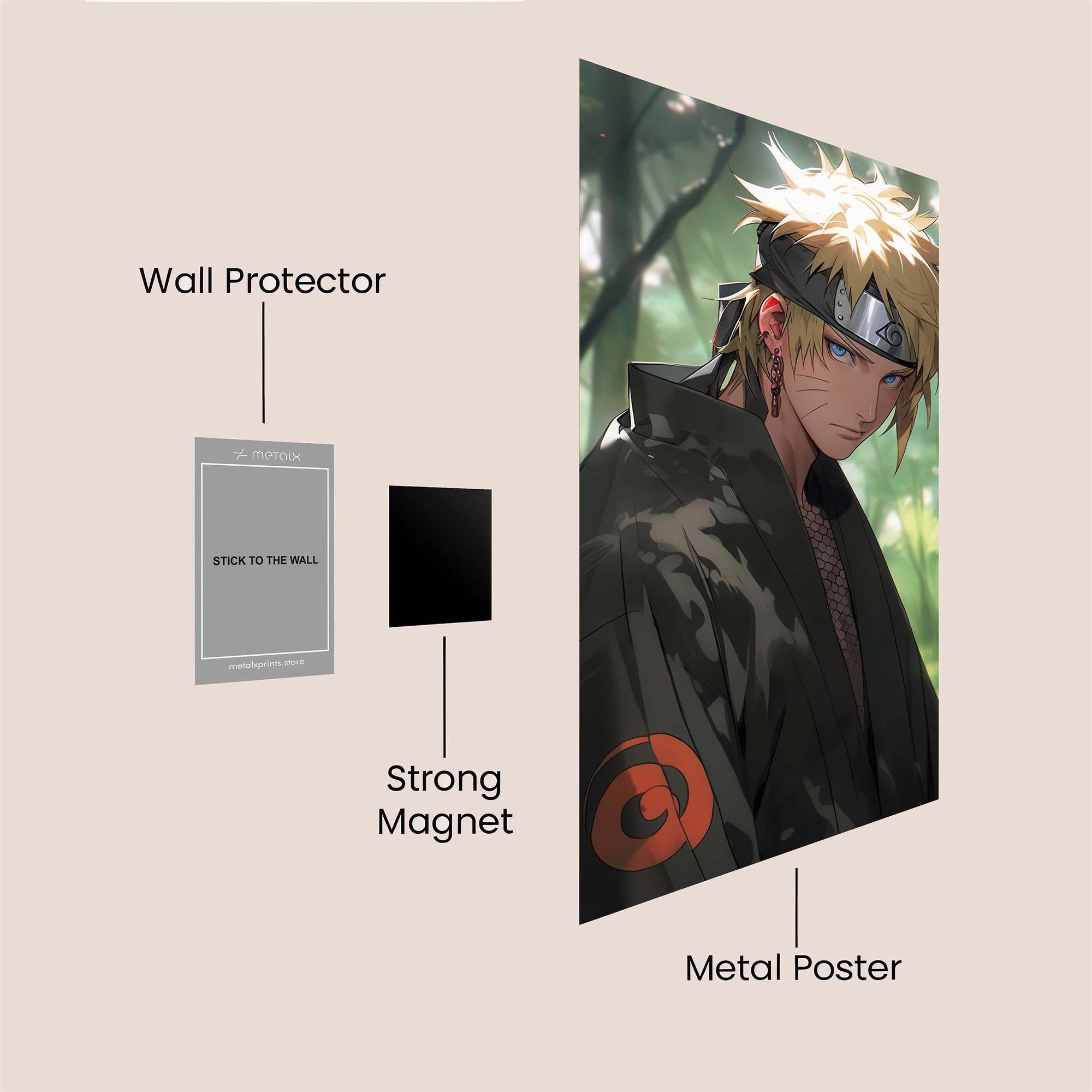 Naruto Serene Safe Wall Magnetic / M