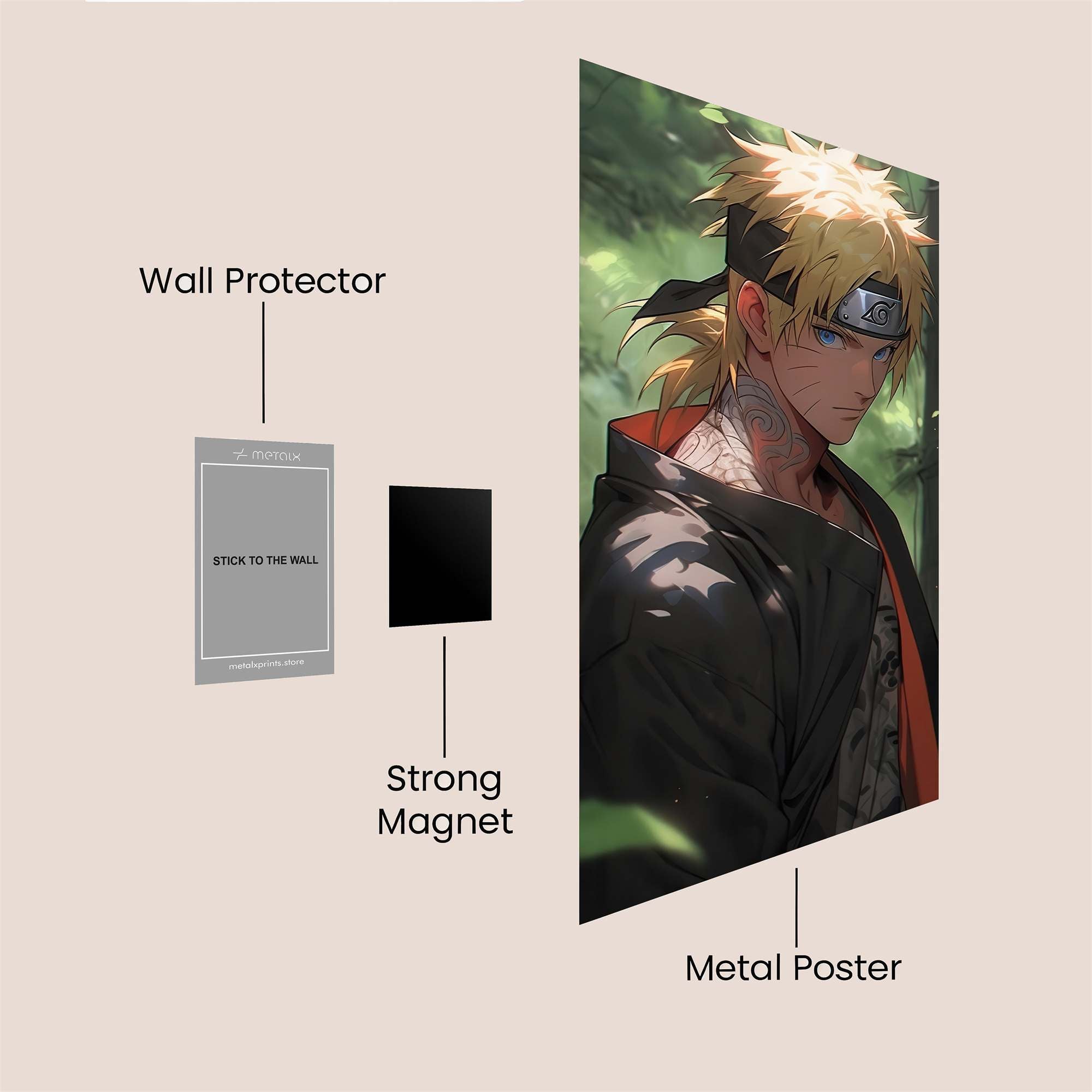 Naruto Resolute Safe Wall Magnetic / M