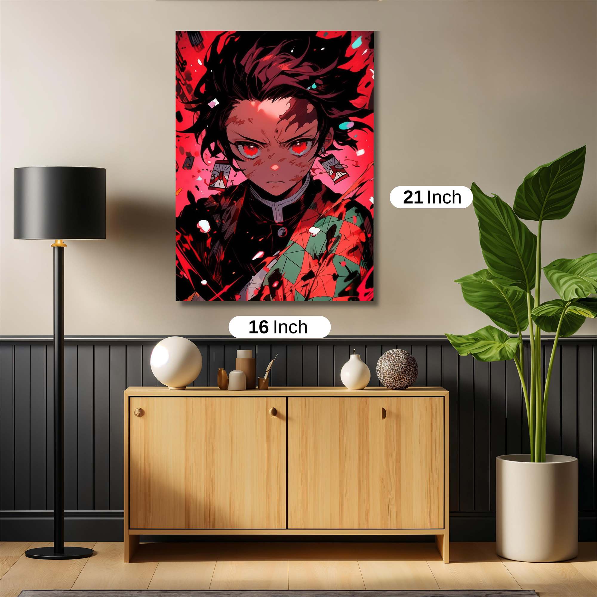 Tanjiro Rage Safe Wall Magnetic / M