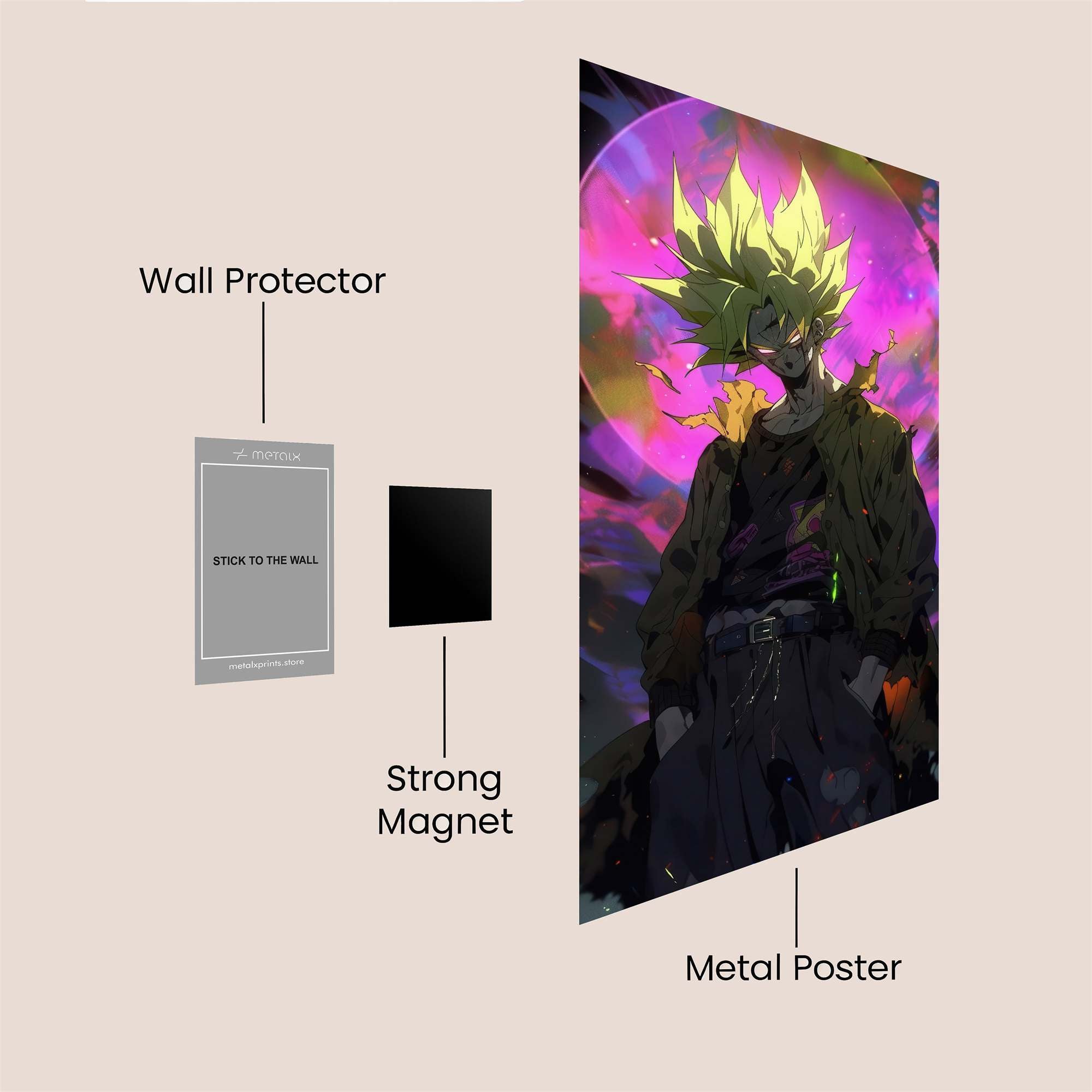 Goku Cosmic Safe Wall Magnetic / M