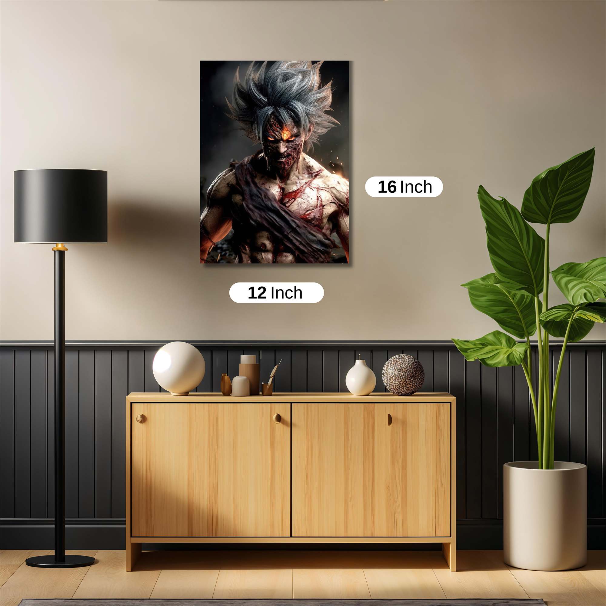 Goku Tormented Safe Wall Magnetic / M