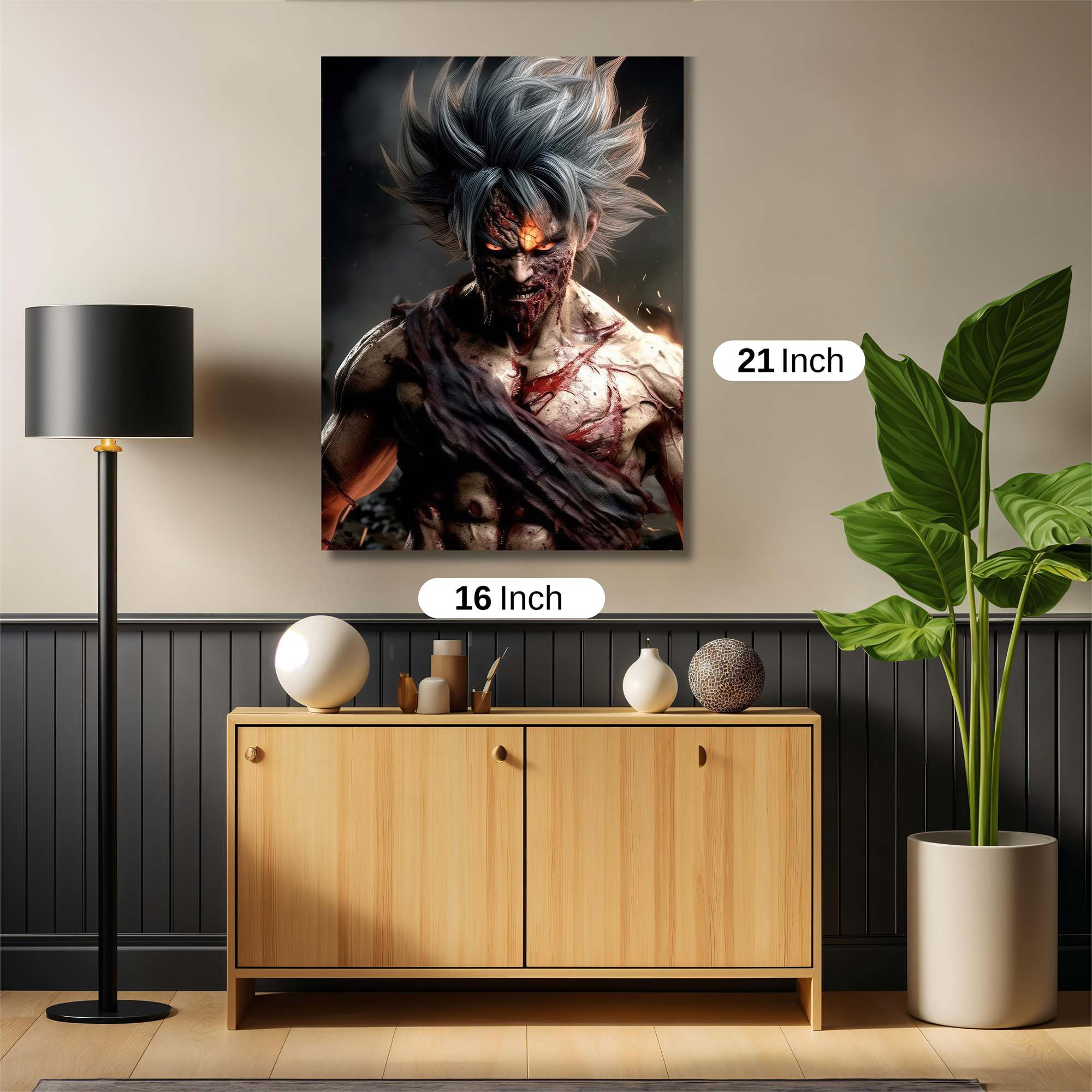 Goku Tormented Safe Wall Magnetic / M