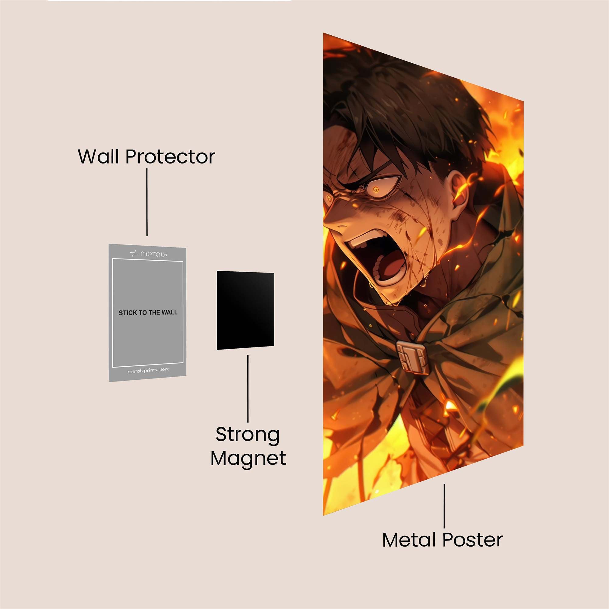 Levi Enraged Safe Wall Magnetic / M