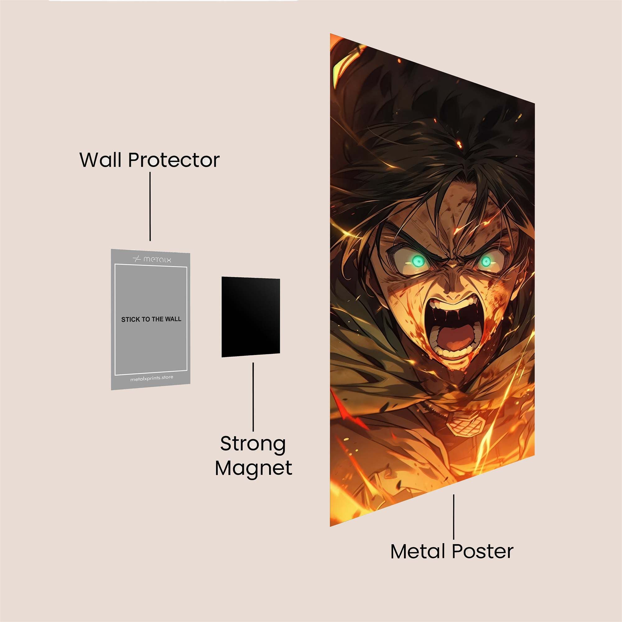 Eren Unleashed Safe Wall Magnetic / M