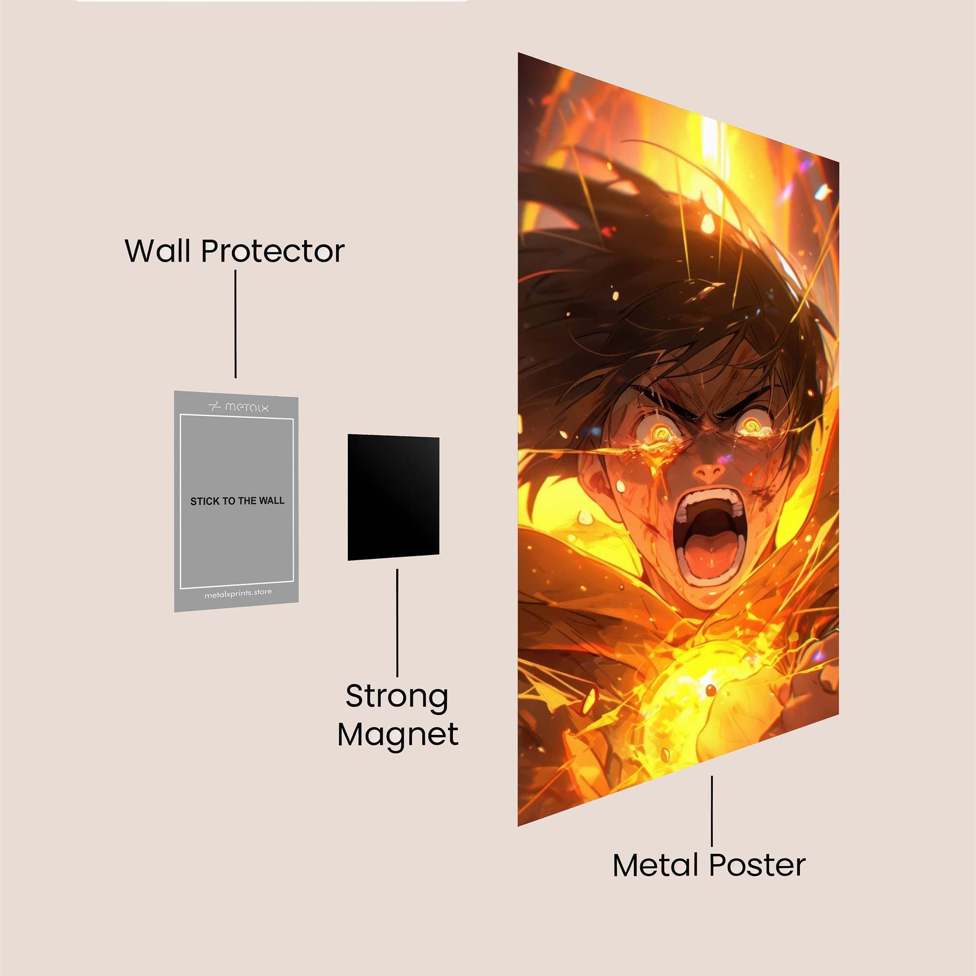 Eren Unleashed Safe Wall Magnetic / M