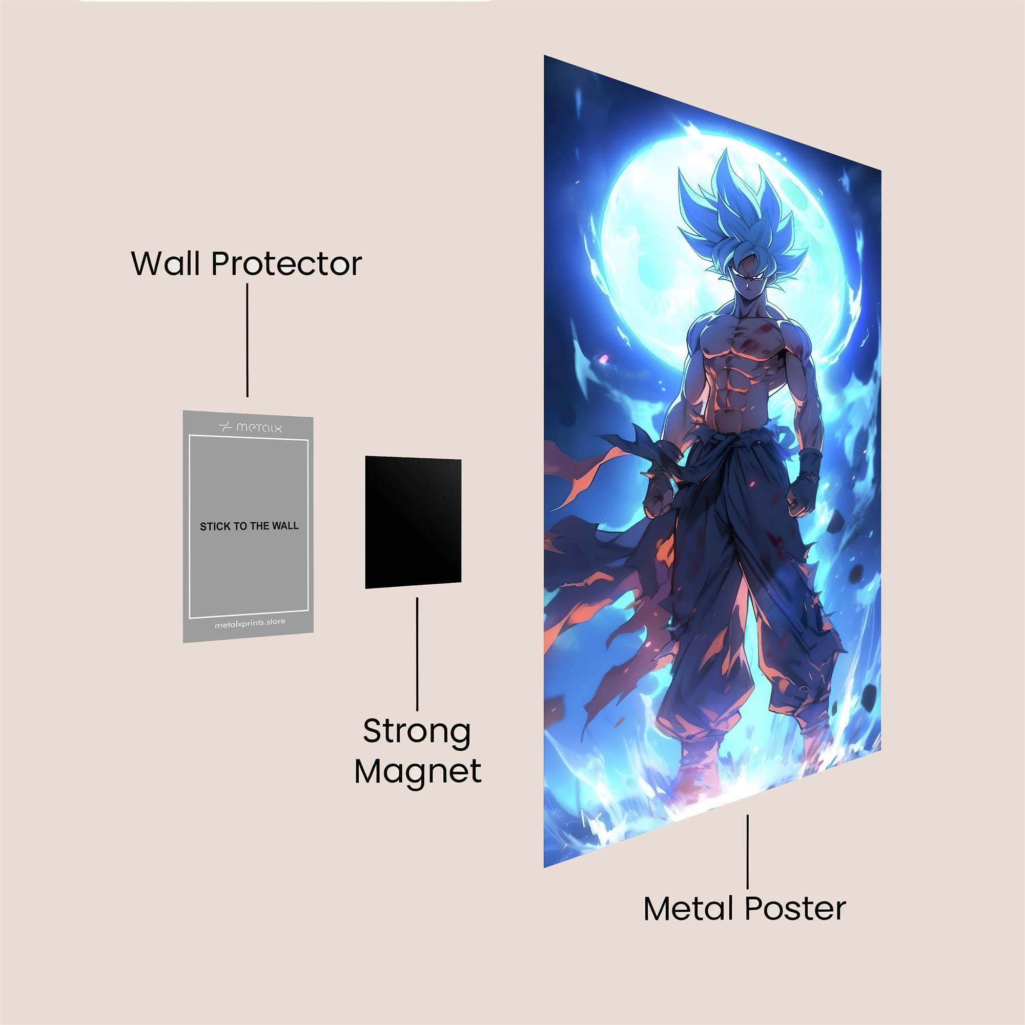 Goku Radiance Safe Wall Magnetic / M