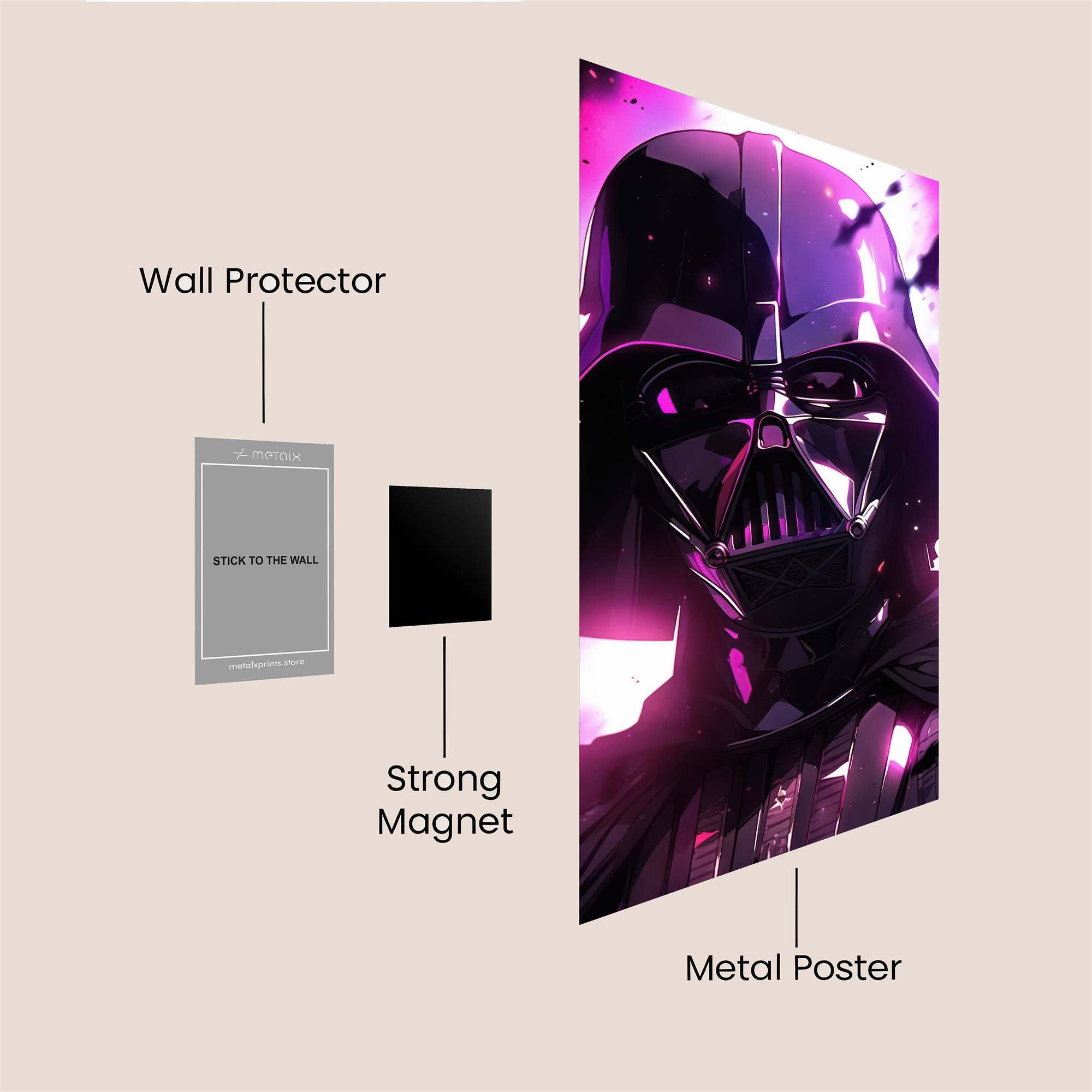 Vader Cosmic Safe Wall Magnetic / M