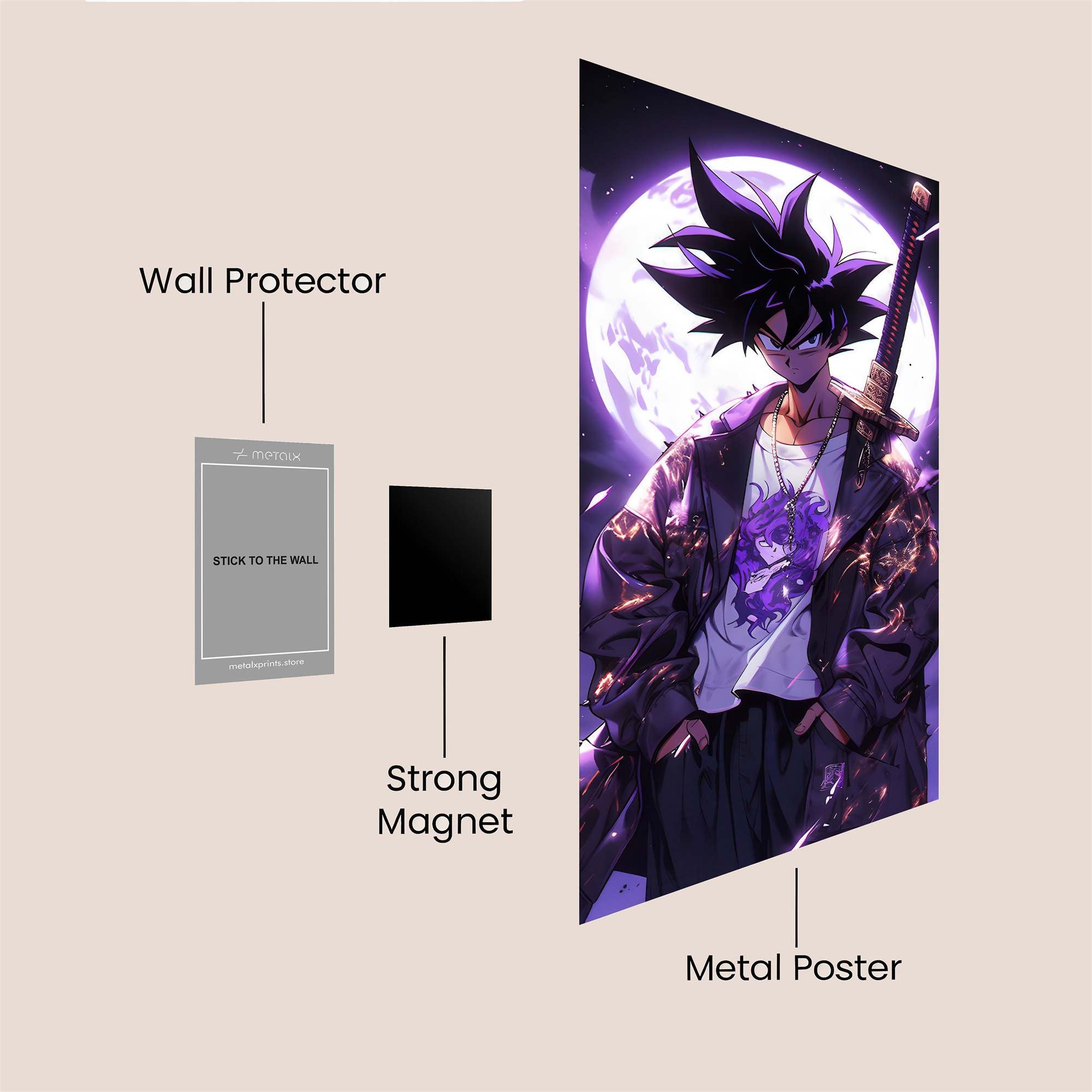 Goku Sinister Safe Wall Magnetic / M