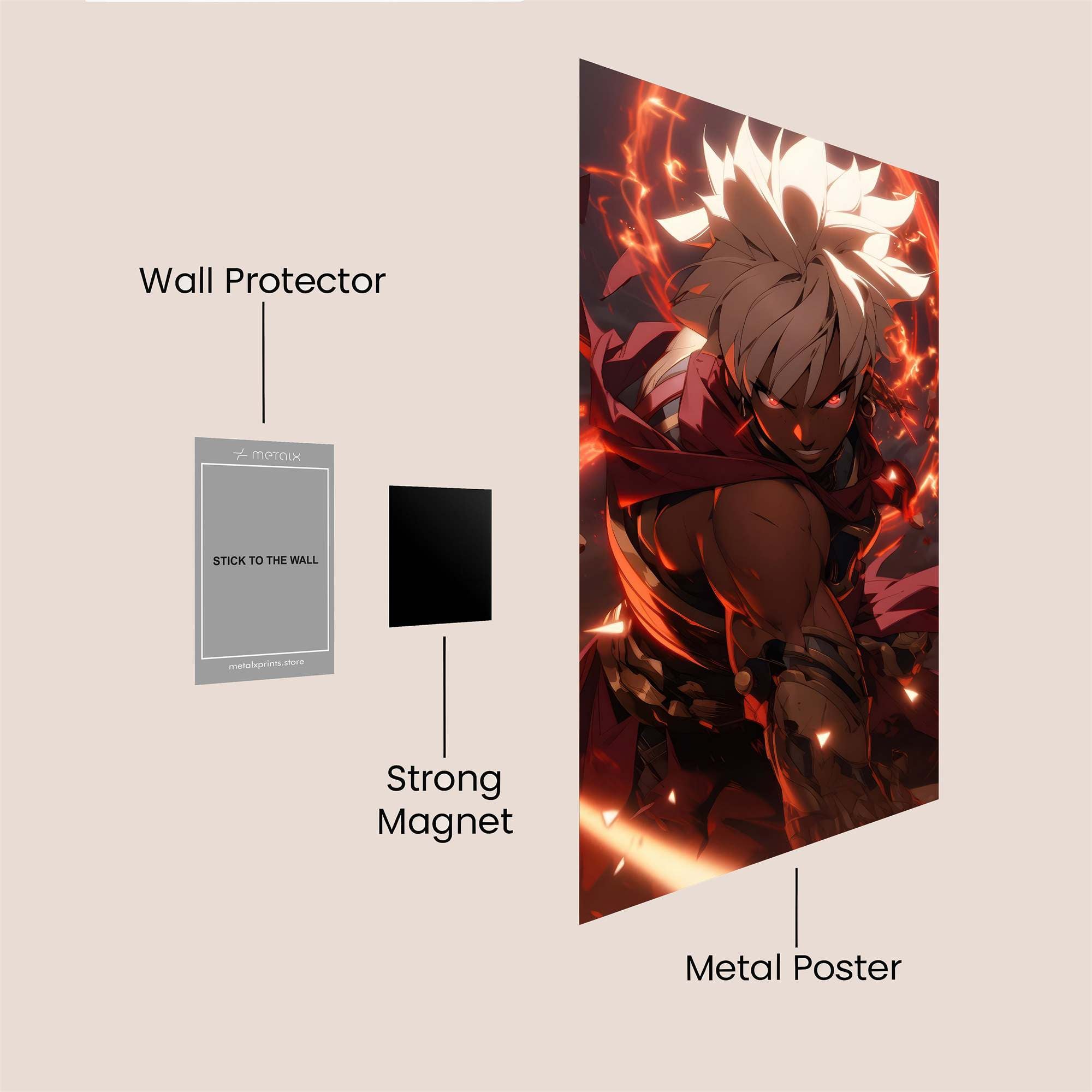 Flame Fury Safe Wall Magnetic / M