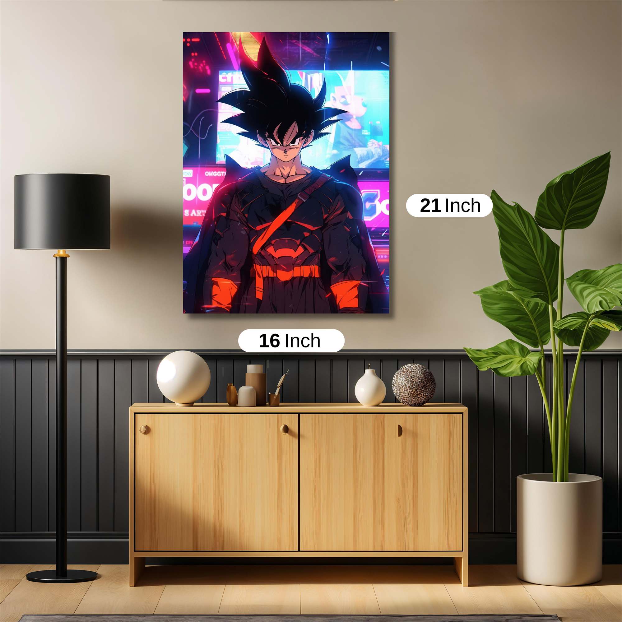 Goku Cyberpunk Safe Wall Magnetic / M