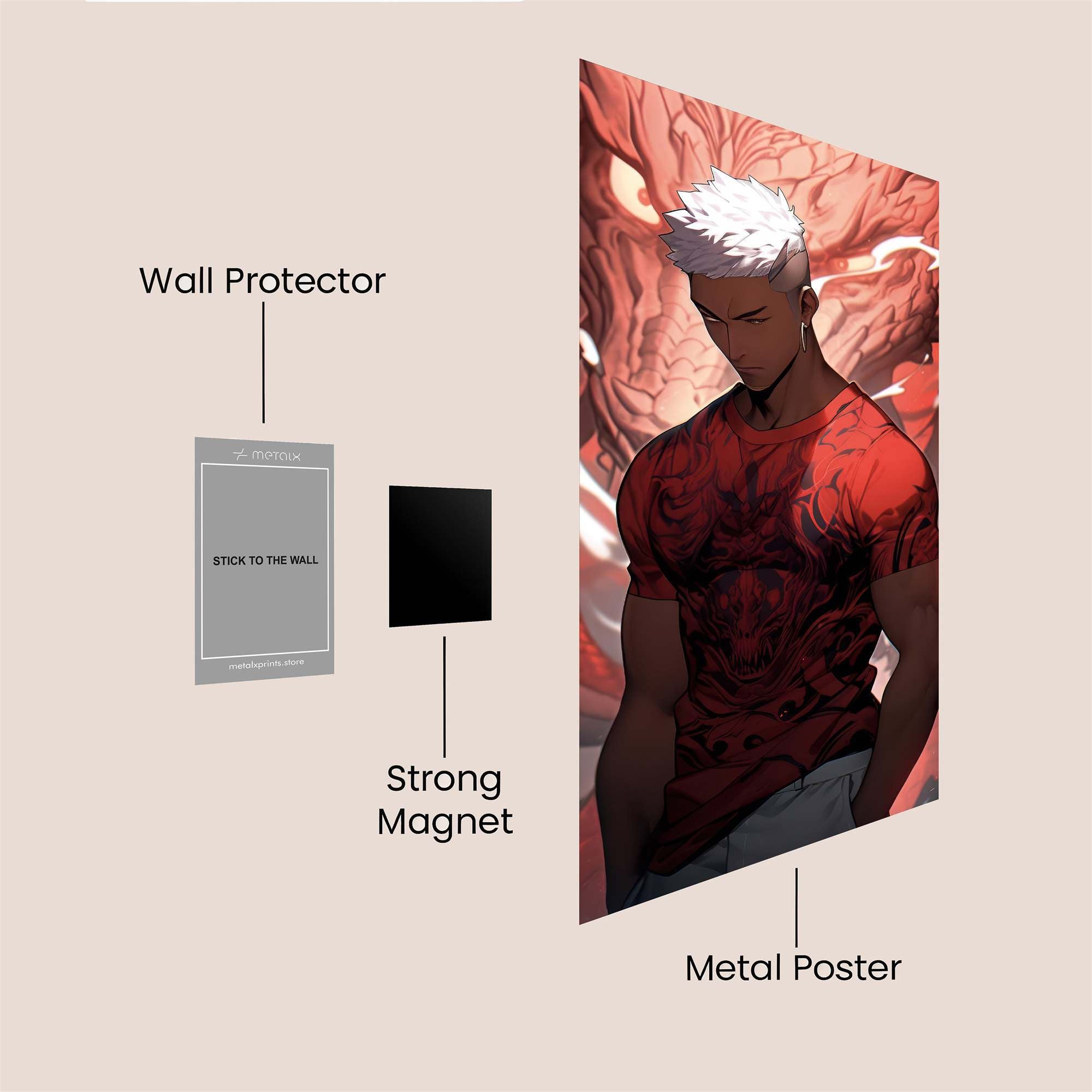 Dragon Fury Safe Wall Magnetic / M