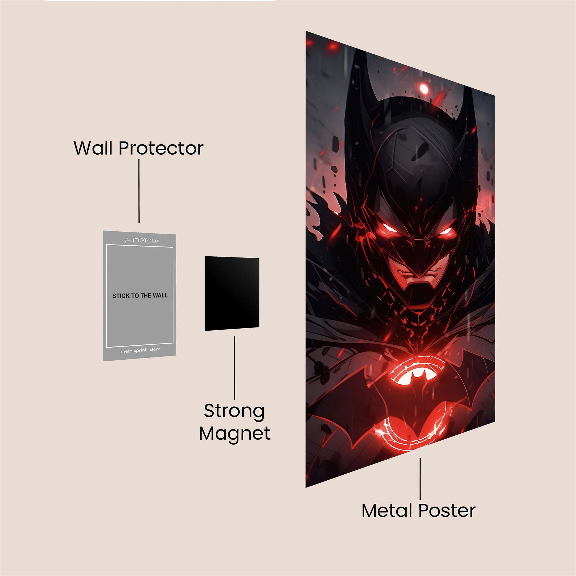 Batman Inferno Safe Wall Magnetic / M