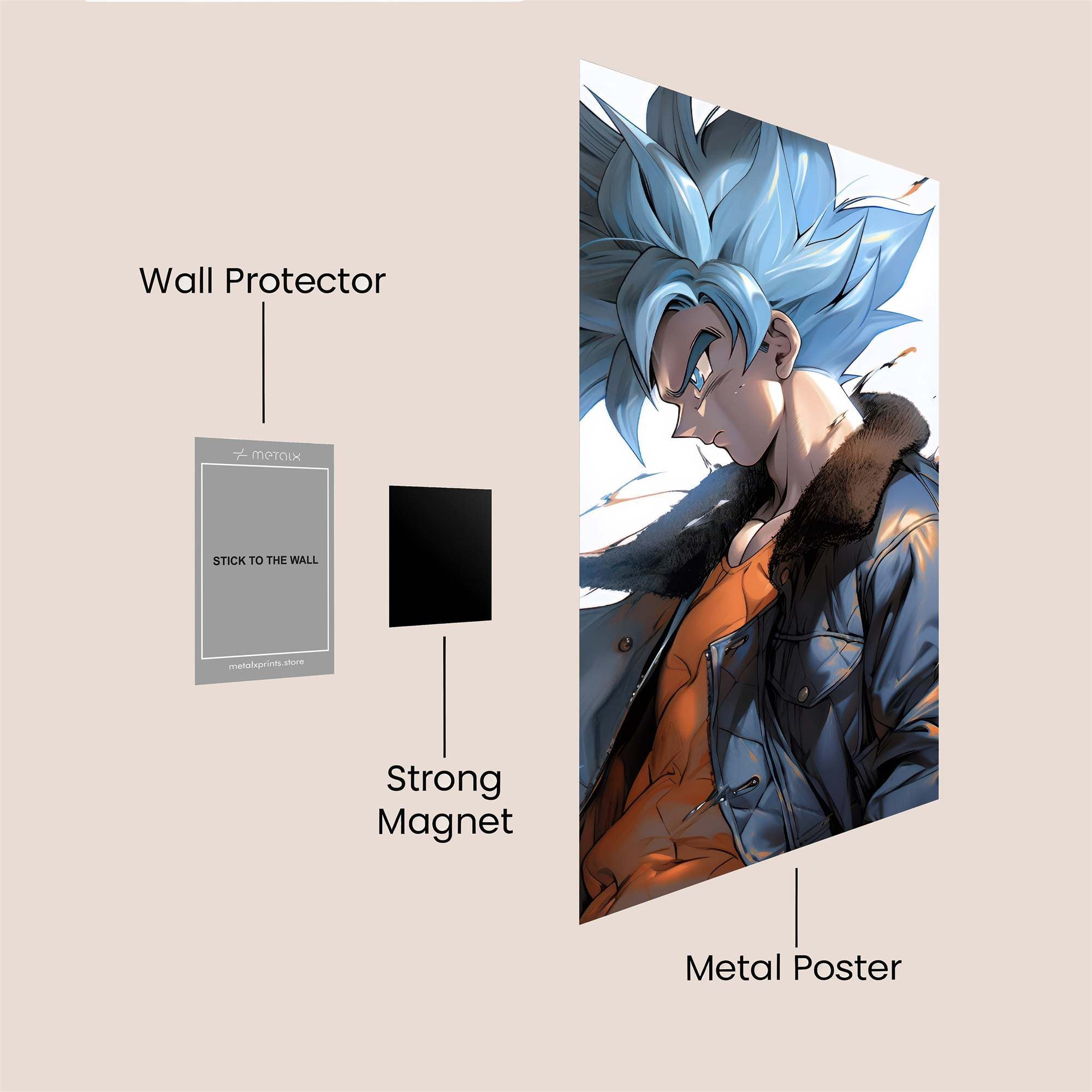 Goku Resolute Safe Wall Magnetic / M