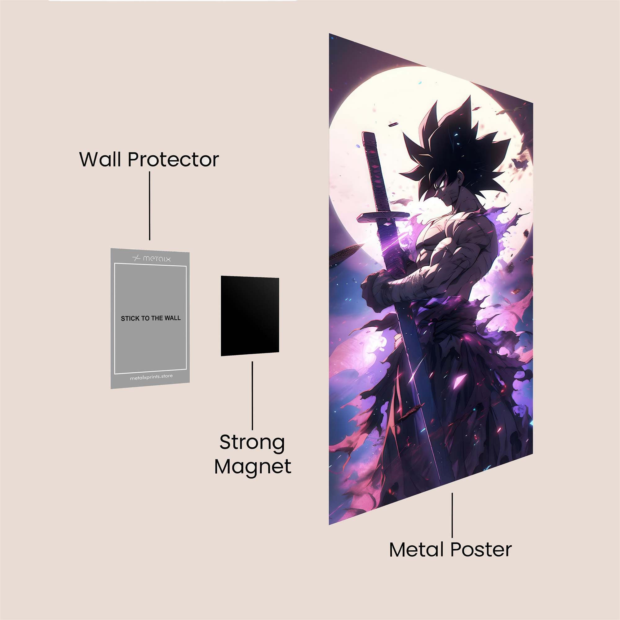 Goku Eclipsed Safe Wall Magnetic / M