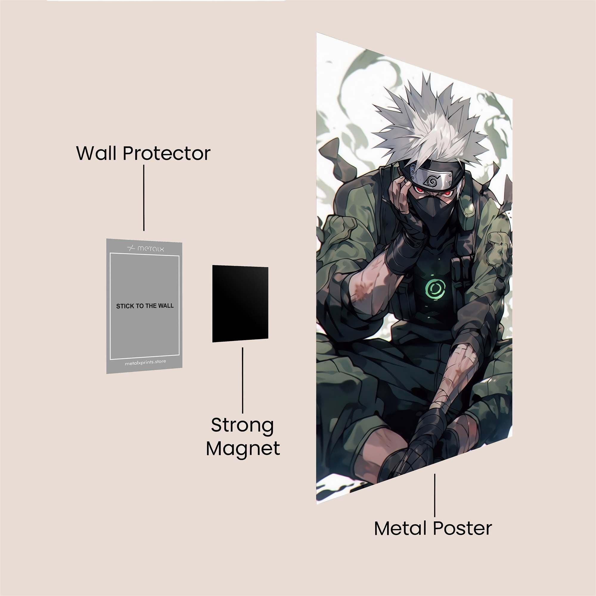 Kakashi Contemplative Safe Wall Magnetic / M