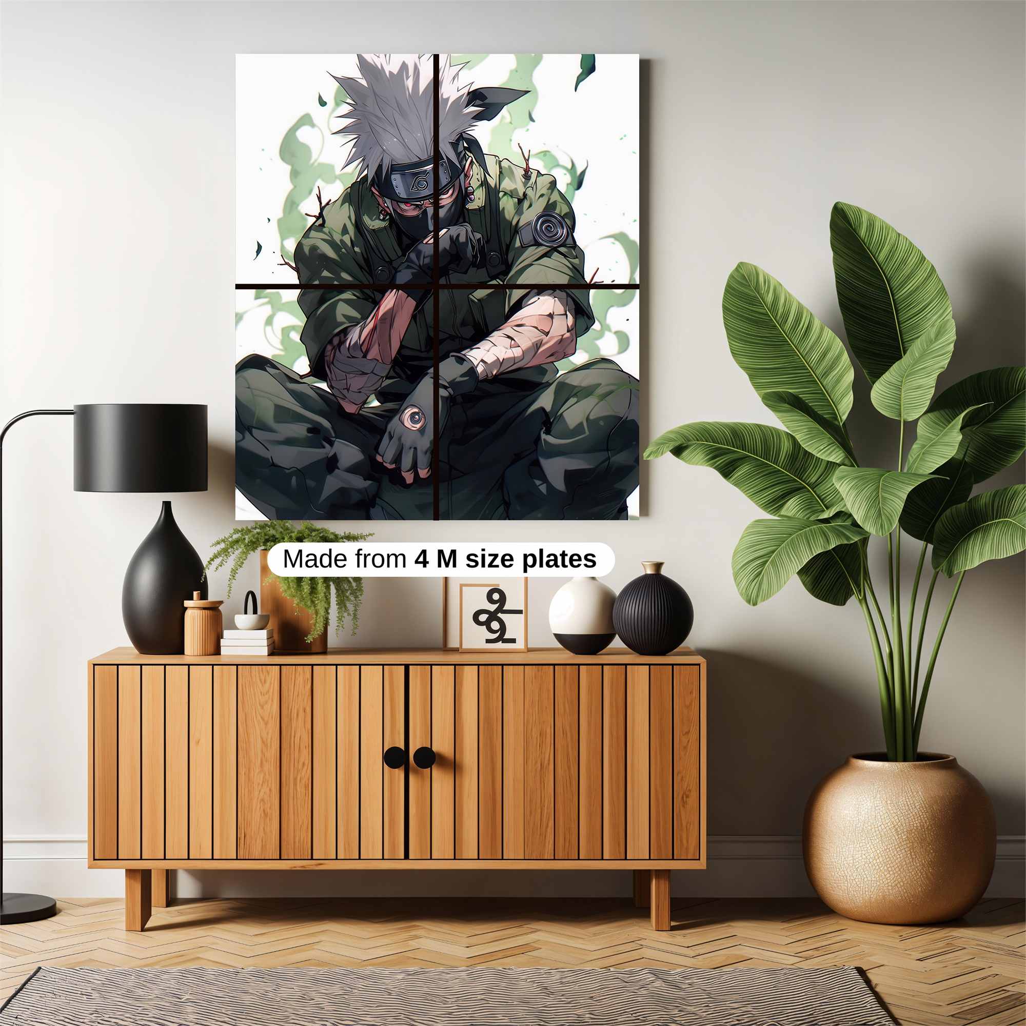 Kakashi Pensive Safe Wall Magnetic / M