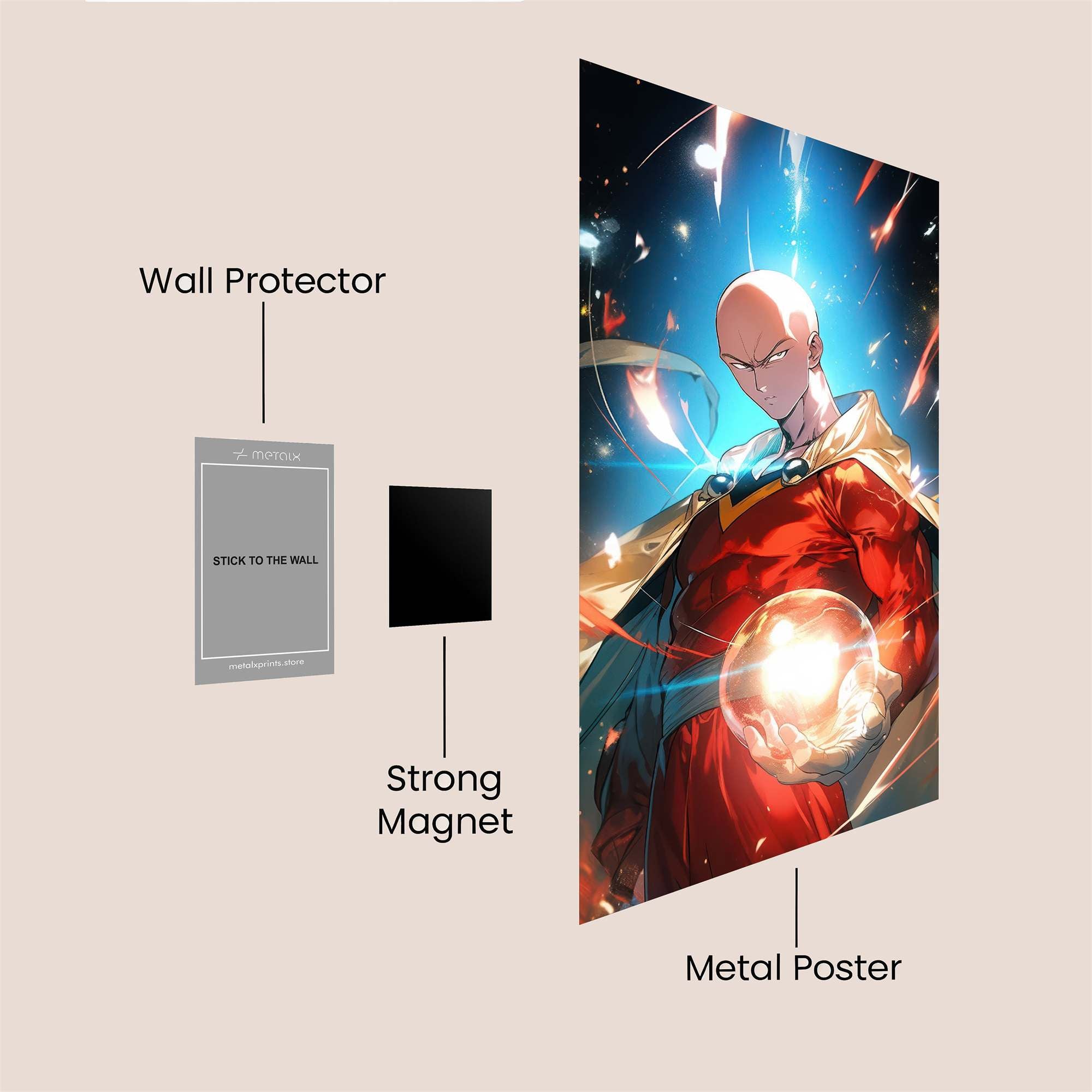 Saitama Radiant Safe Wall Magnetic / M