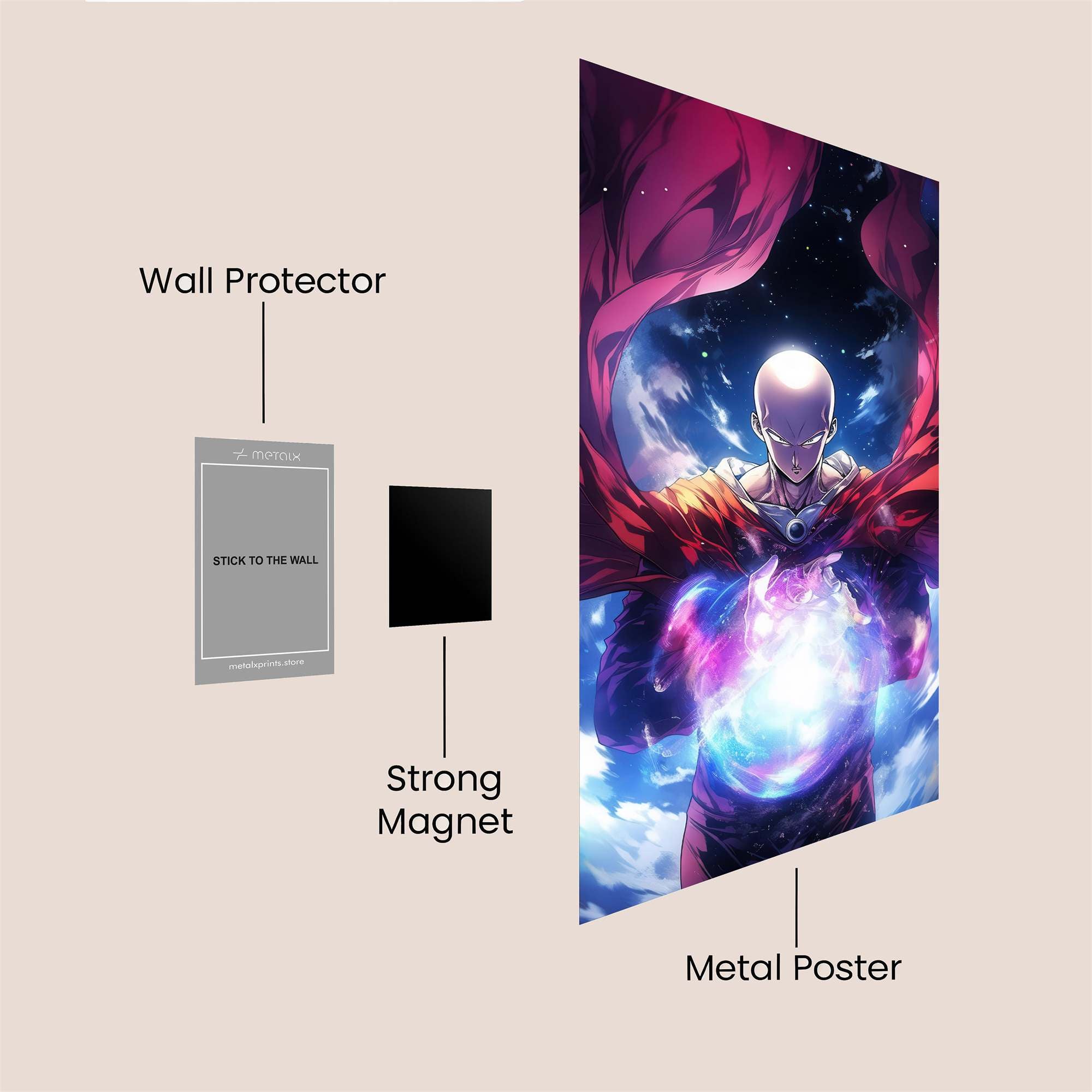 Saitama Ascendant Safe Wall Magnetic / M