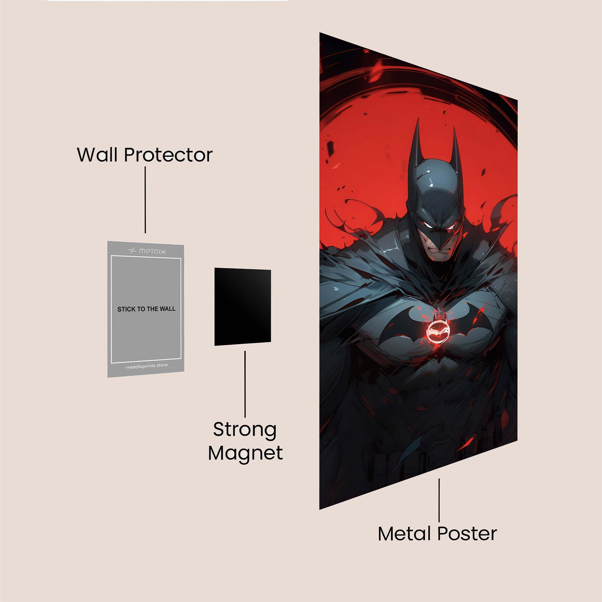 Batman Inferno Safe Wall Magnetic / M