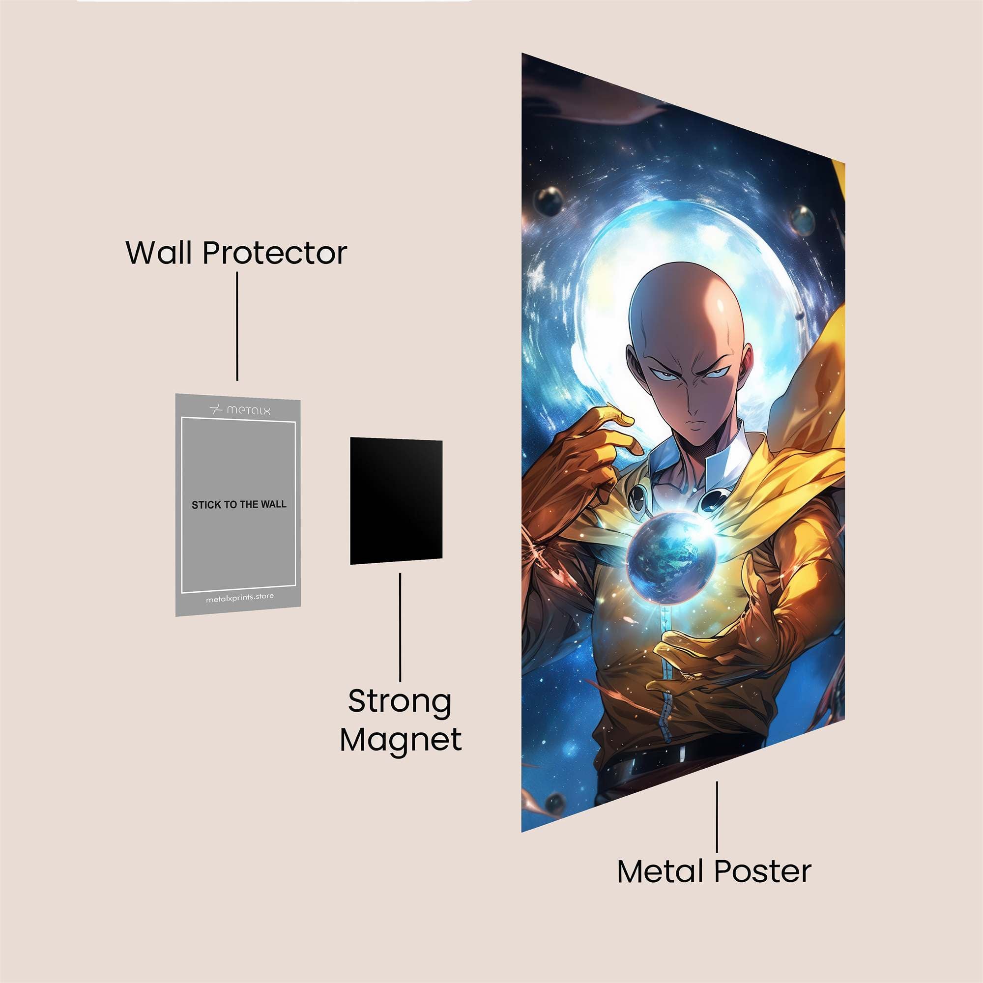 Saitama Cosmic Safe Wall Magnetic / M