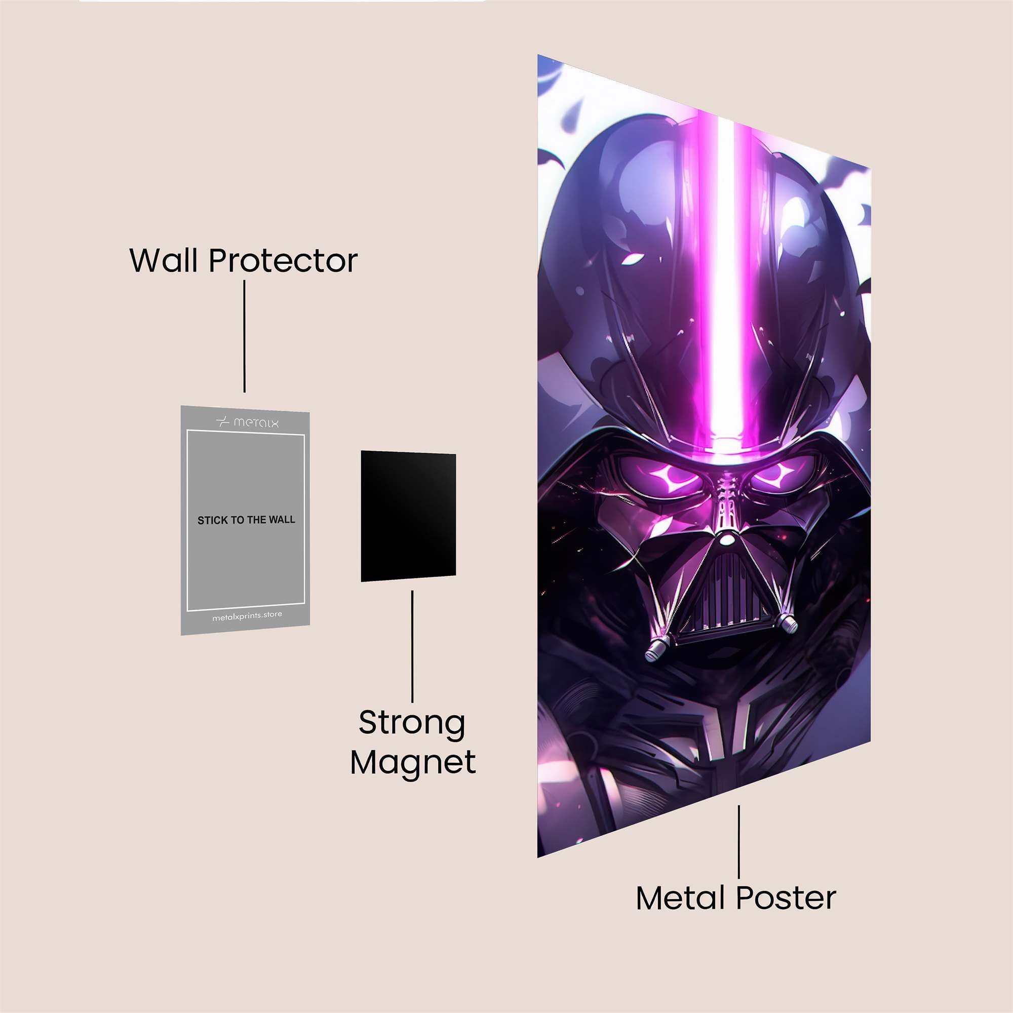 Vader Radiant Safe Wall Magnetic / M