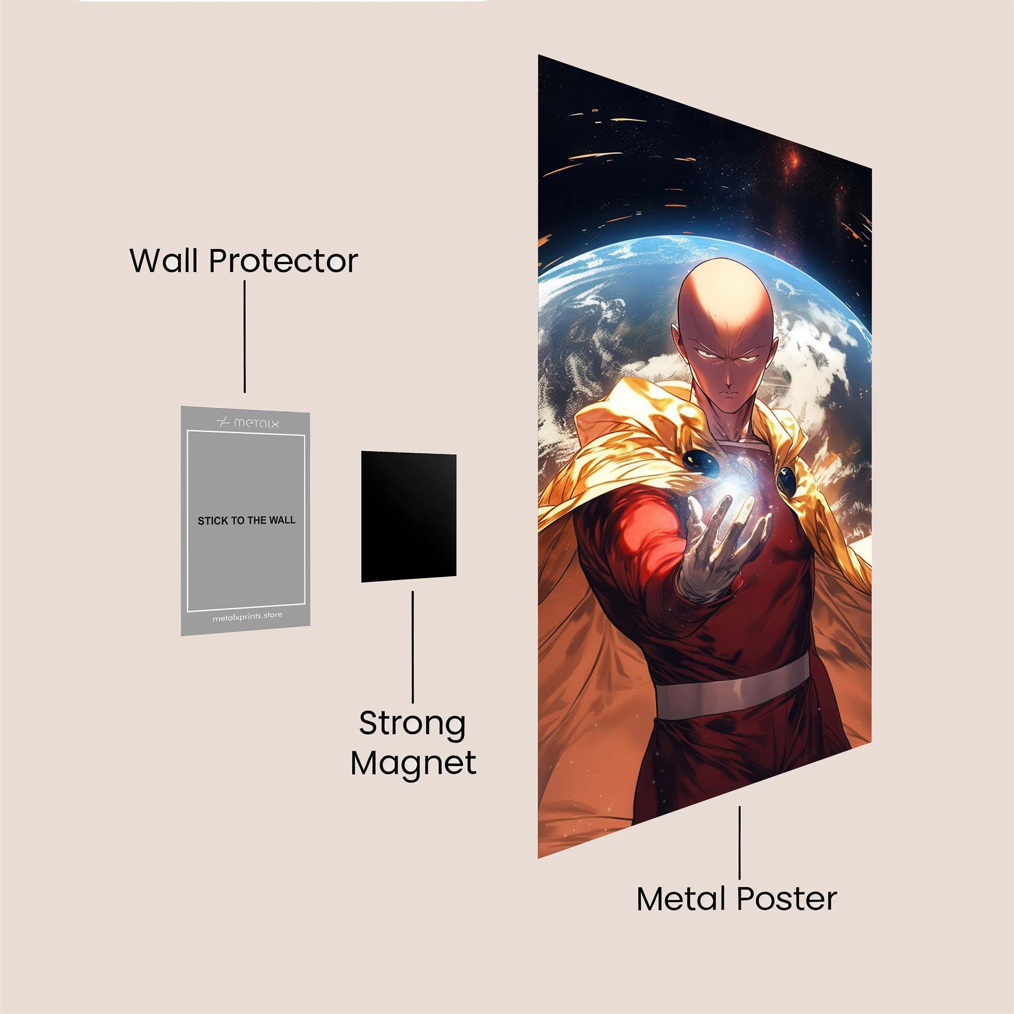 Saitama Cosmic Safe Wall Magnetic / M