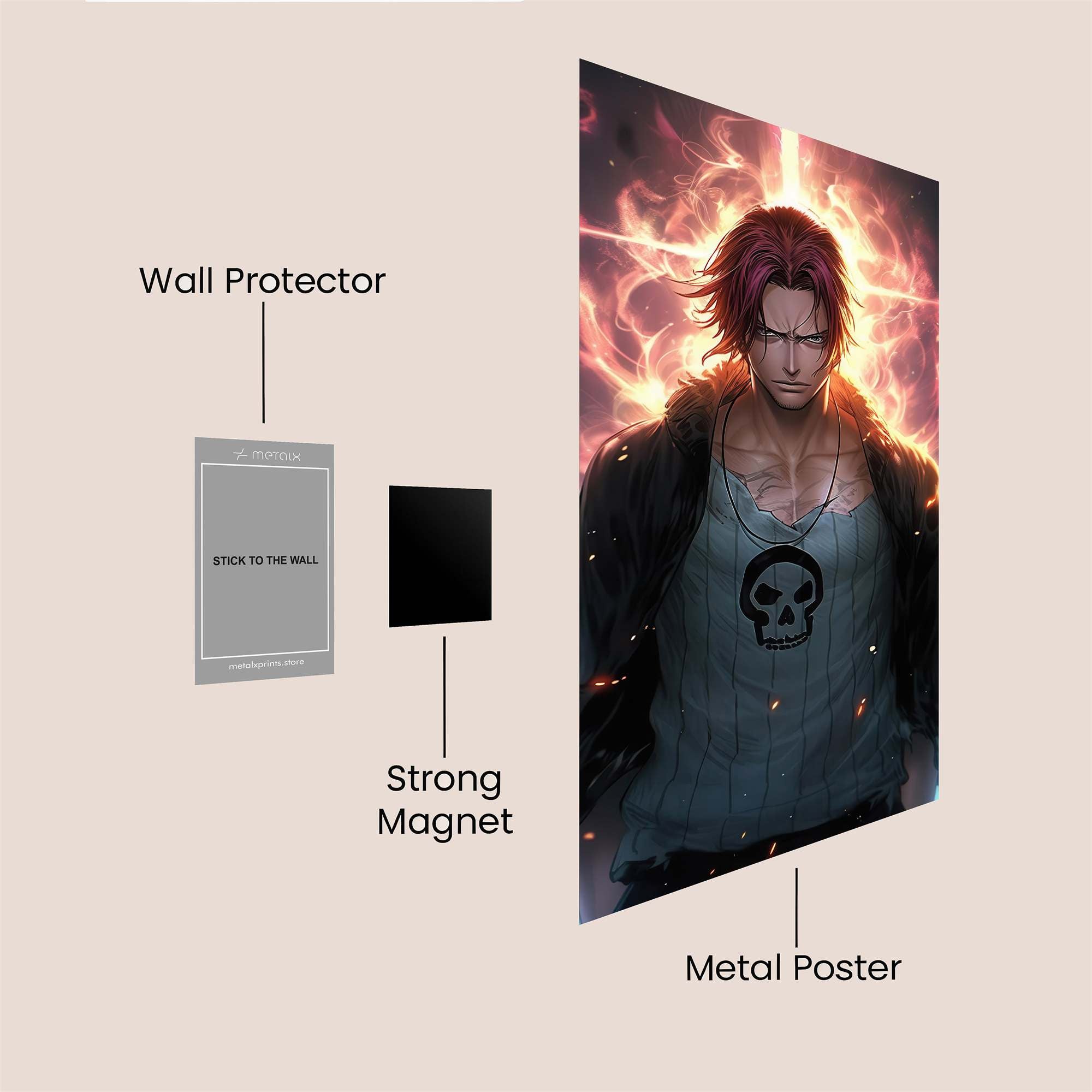 Sabito Fiery Safe Wall Magnetic / M