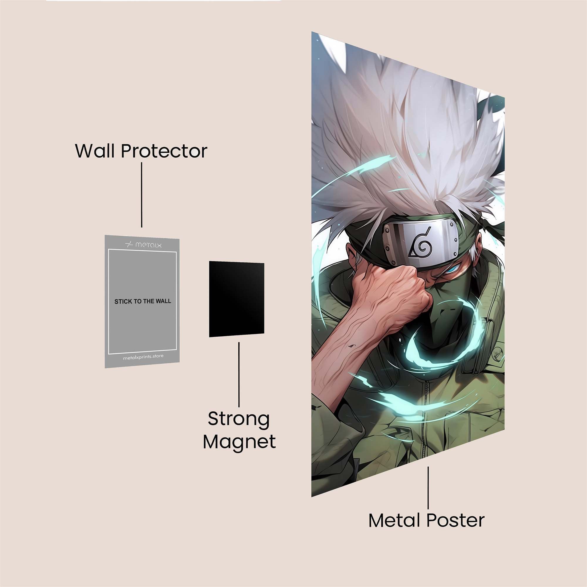 Kakashi Calm Safe Wall Magnetic / M