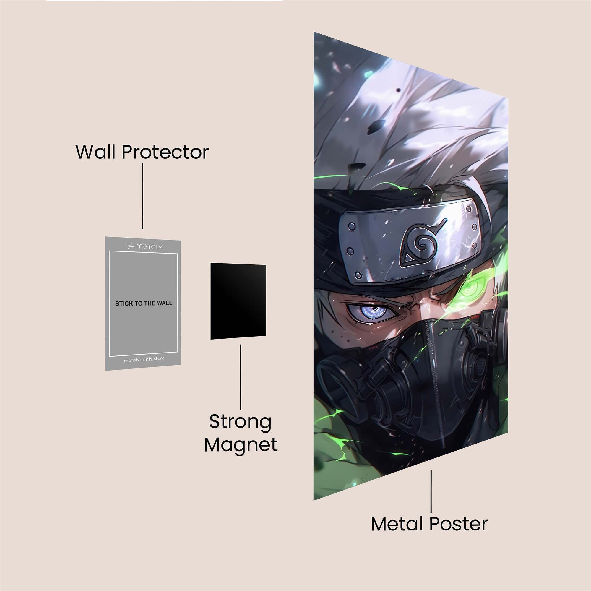 Kakashi Stealth Safe Wall Magnetic / M