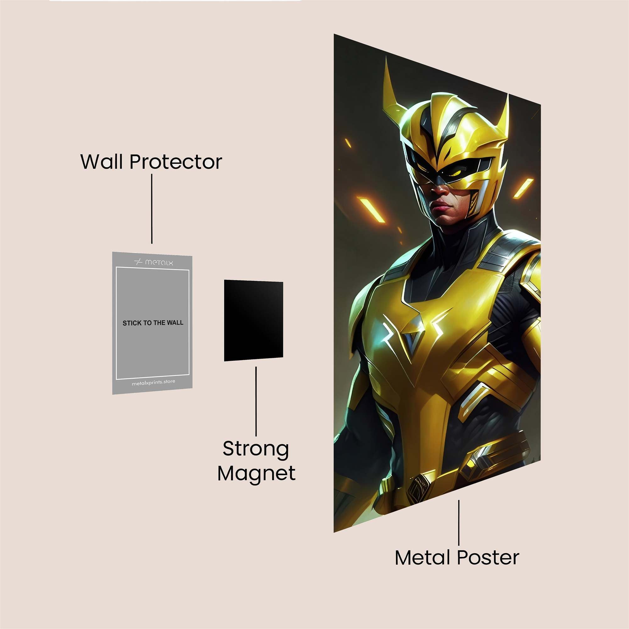 Golden Valor Safe Wall Magnetic / M