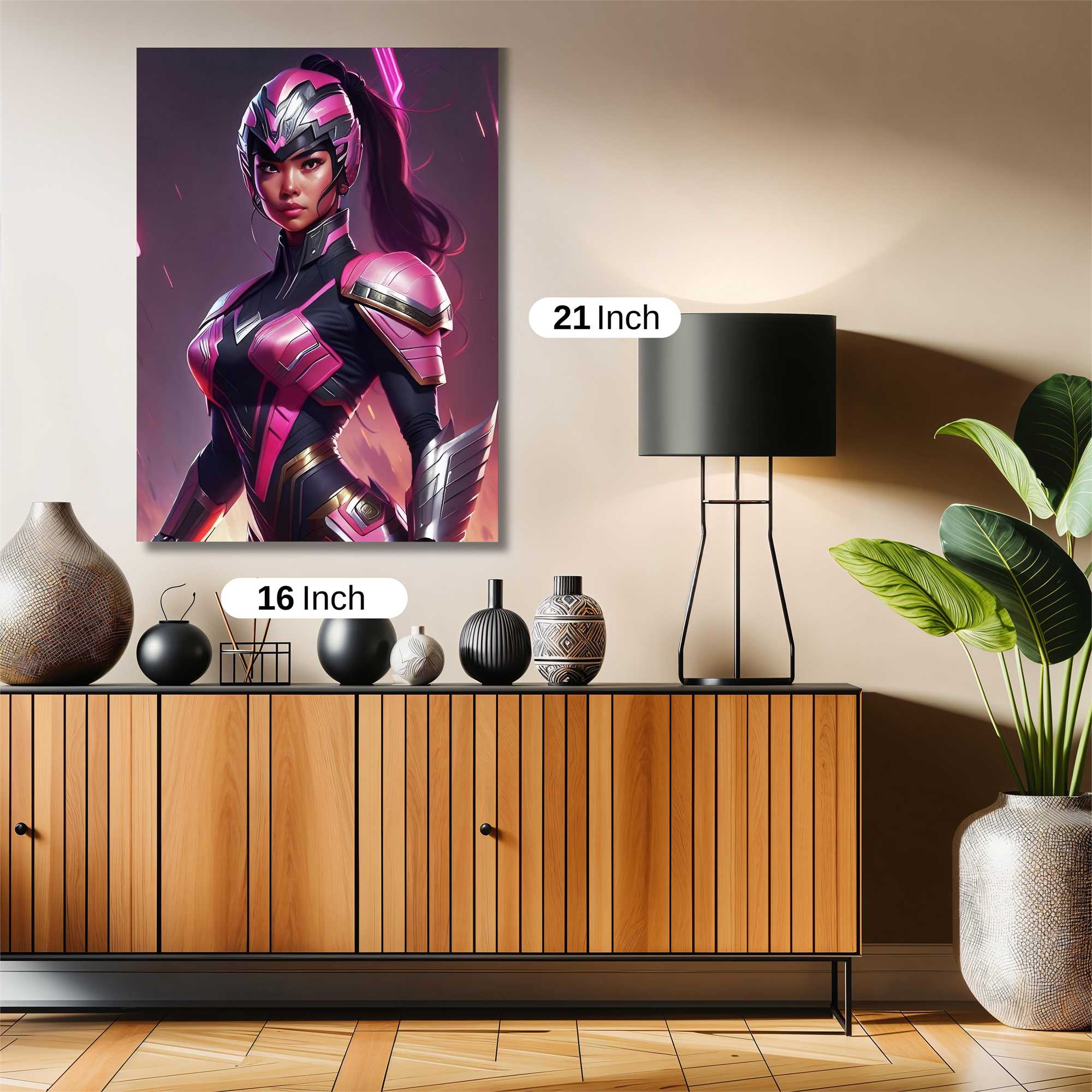 Pink Warrior Safe Wall Magnetic / M