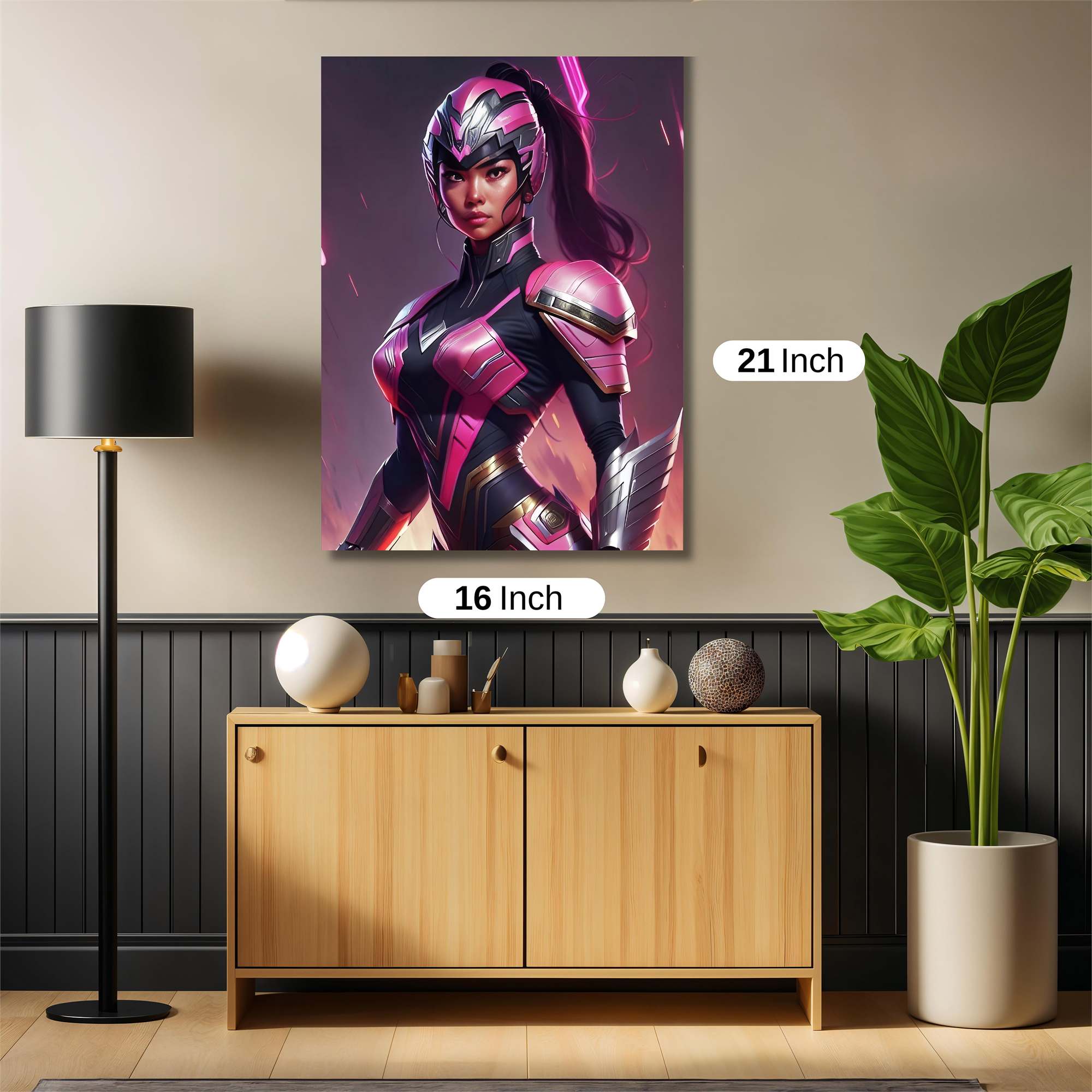 Pink Warrior Safe Wall Magnetic / M