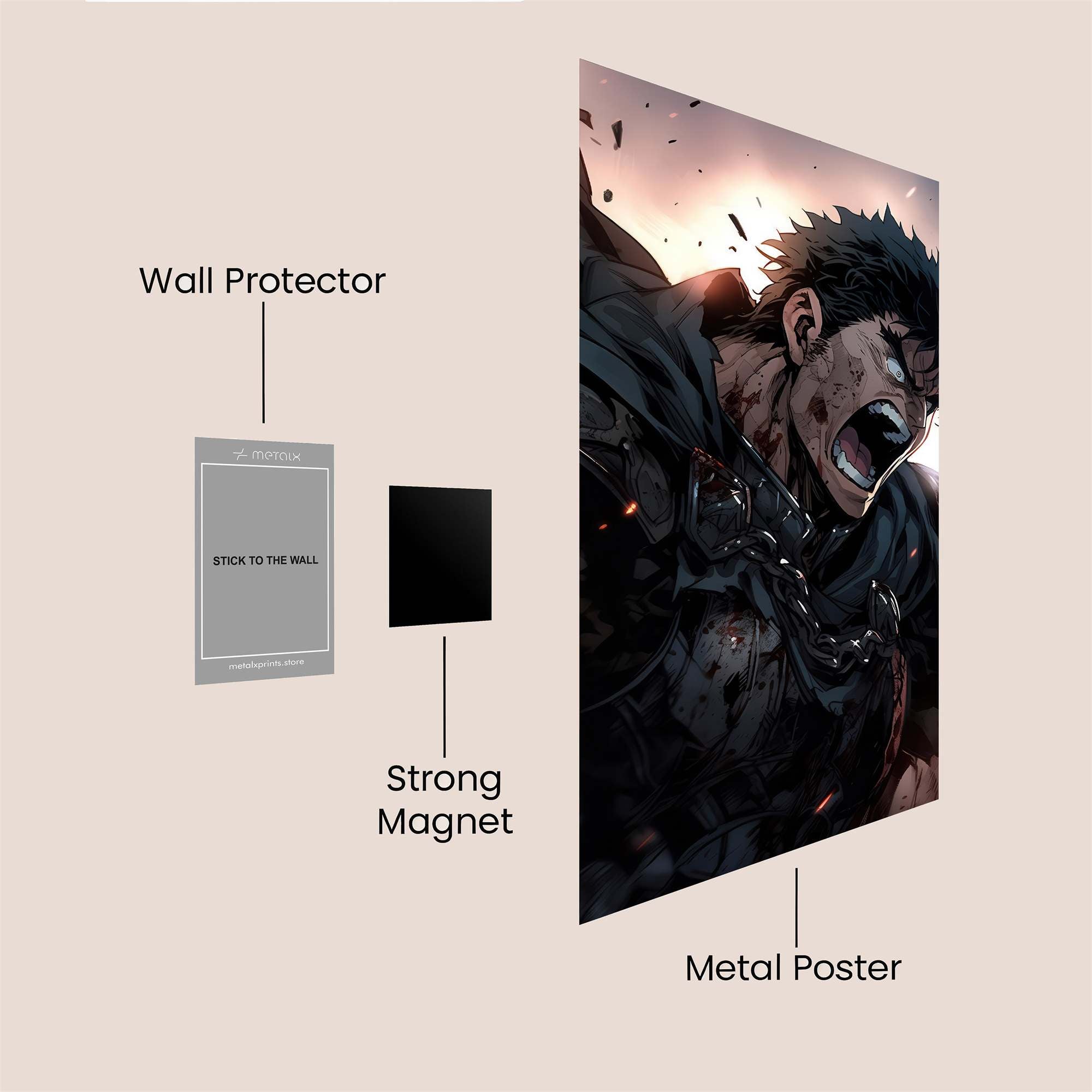 Guts Unleashed Safe Wall Magnetic / M