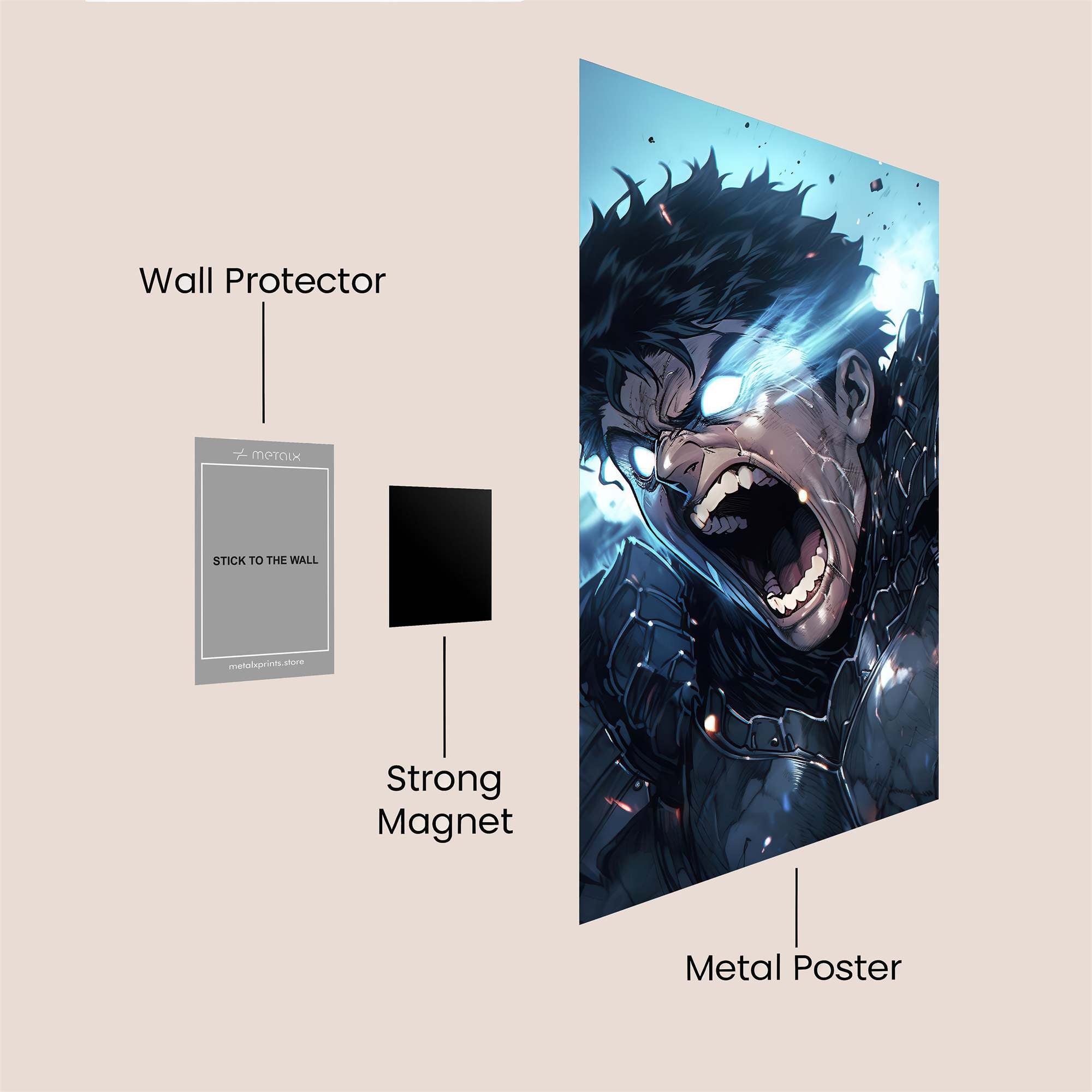 Guts Unleashed Safe Wall Magnetic / M