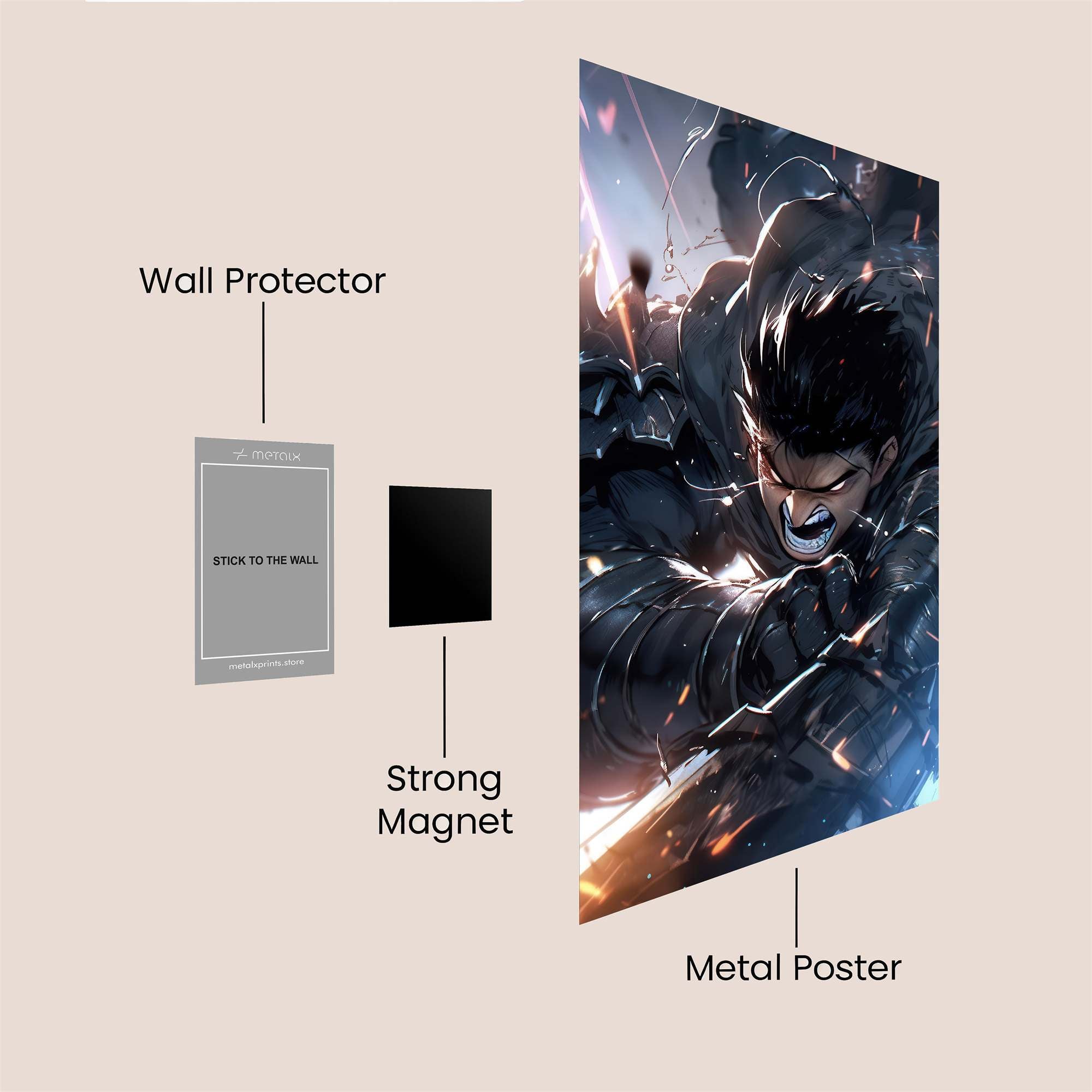 Guts Unleashed Safe Wall Magnetic / M