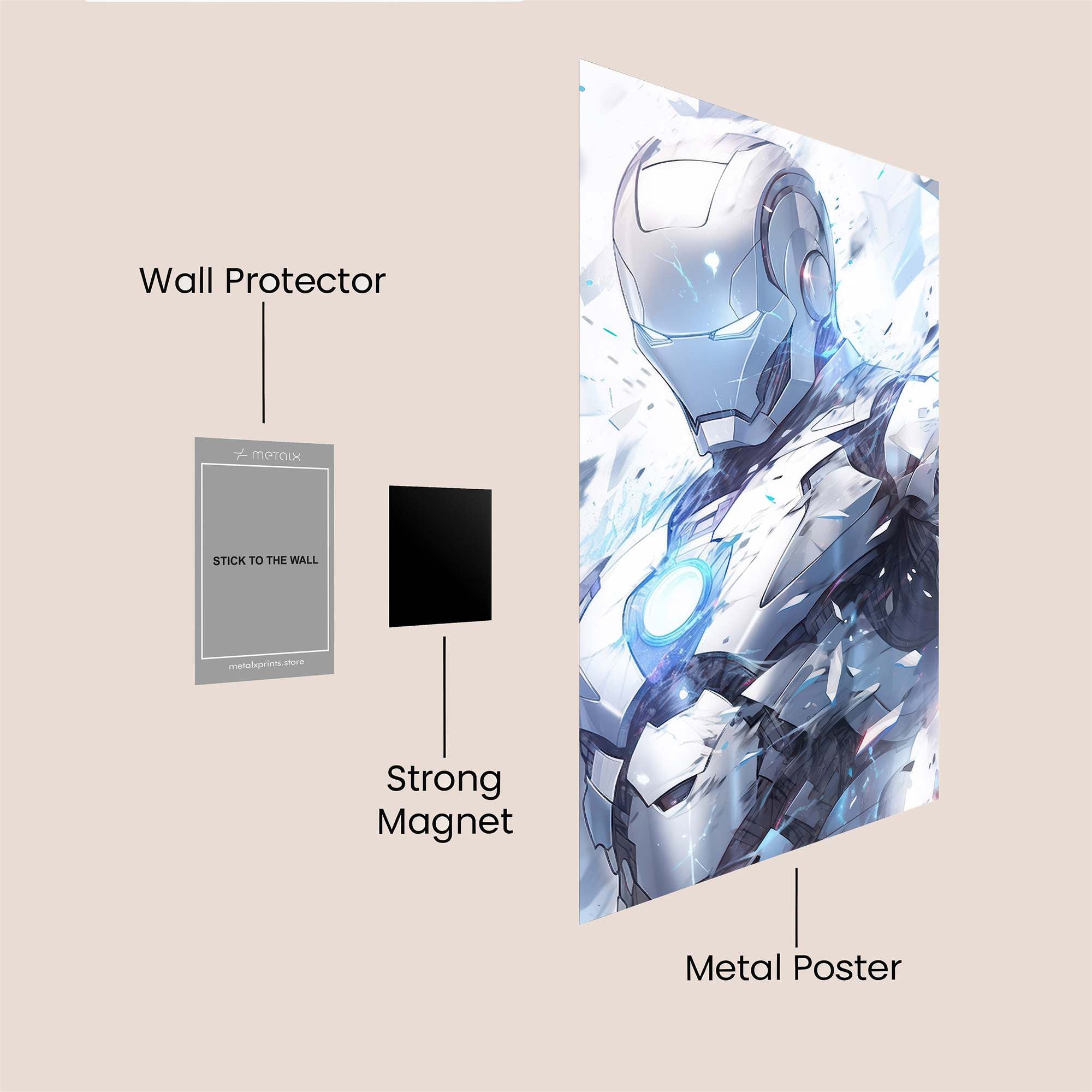 Iron Radiant Safe Wall Magnetic / M