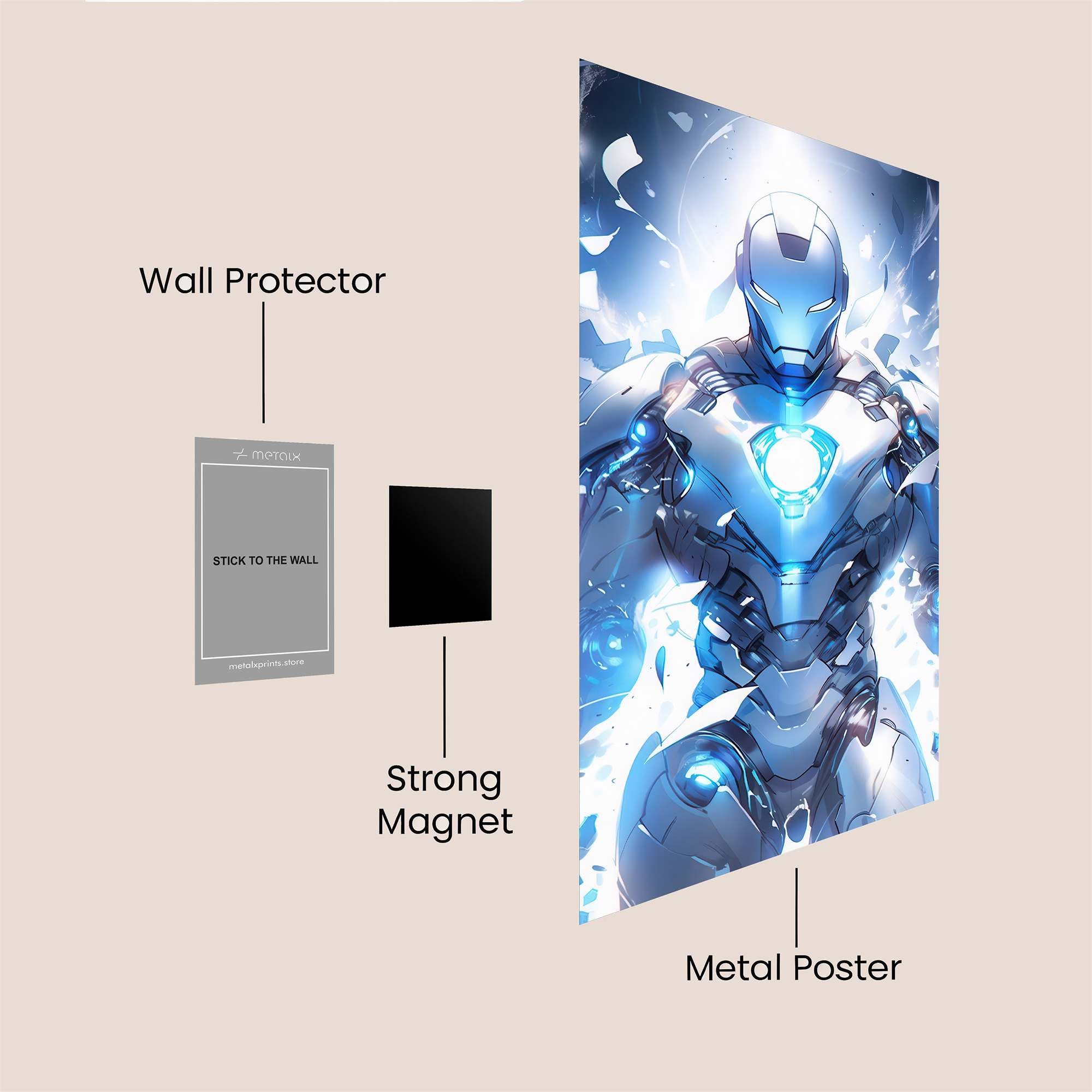 Iron Radiance Safe Wall Magnetic / M