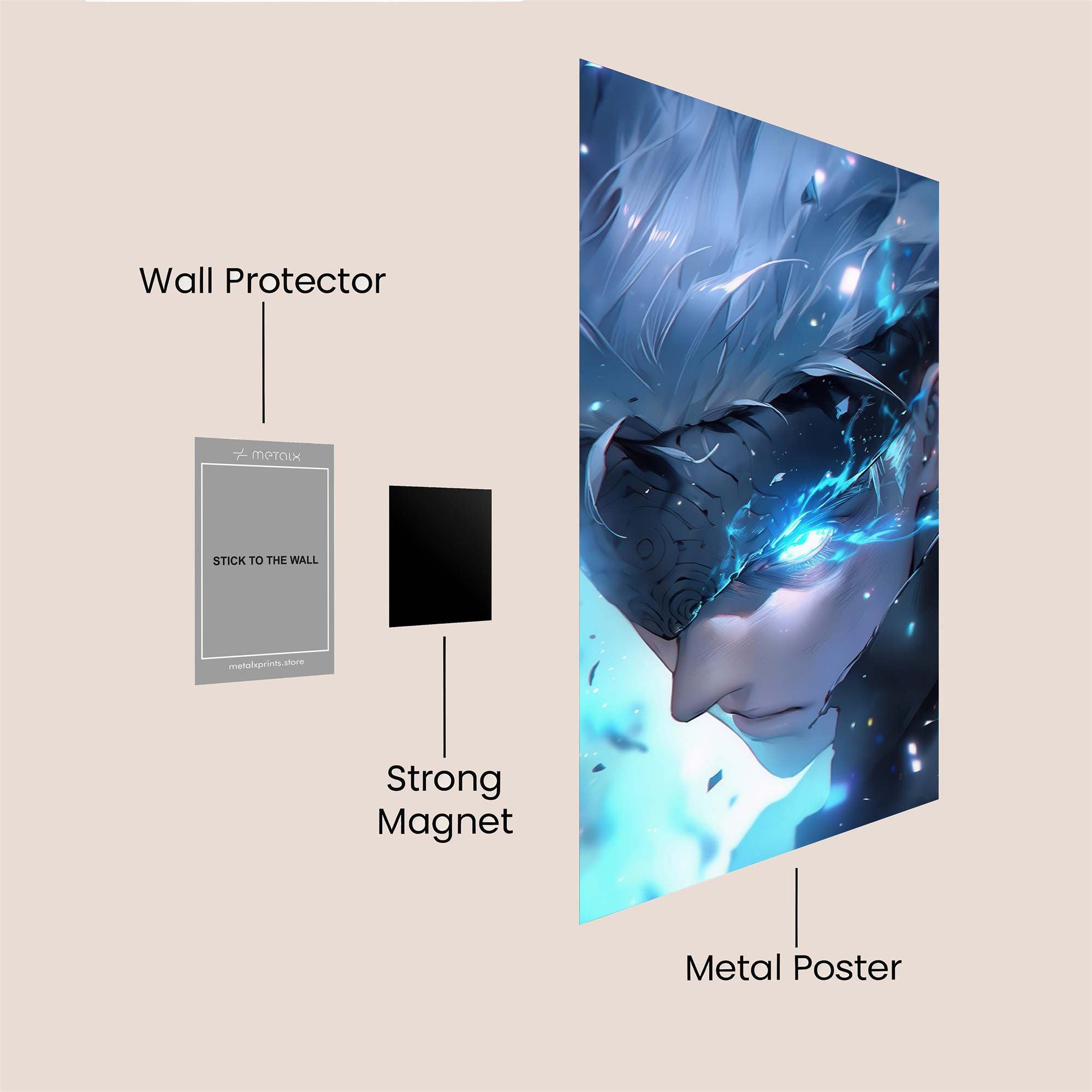 Saitama Radiant Safe Wall Magnetic / M