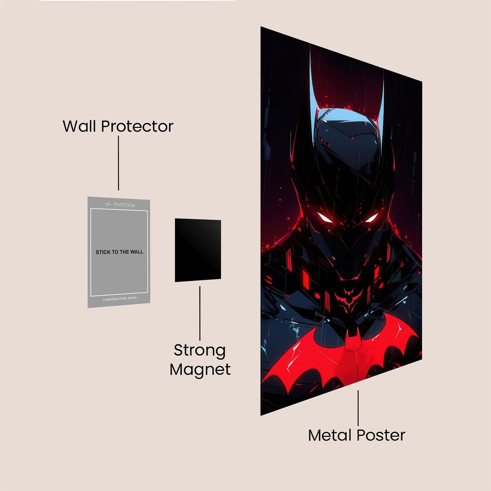 Batman Inferno Safe Wall Magnetic / M