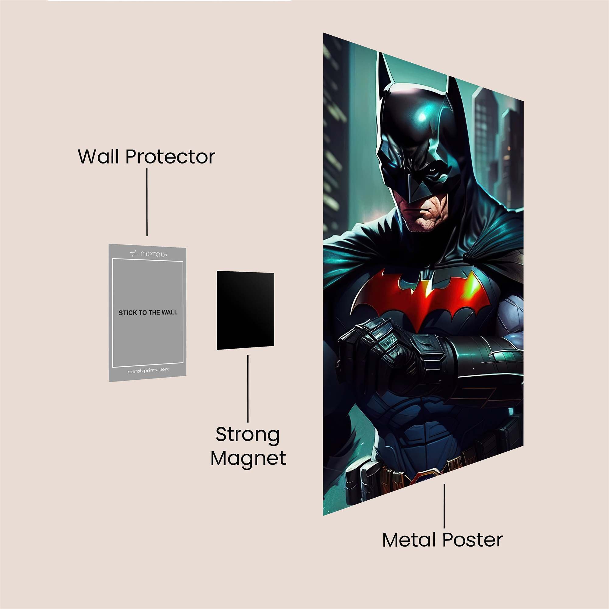 Batman Resolute Safe Wall Magnetic / M